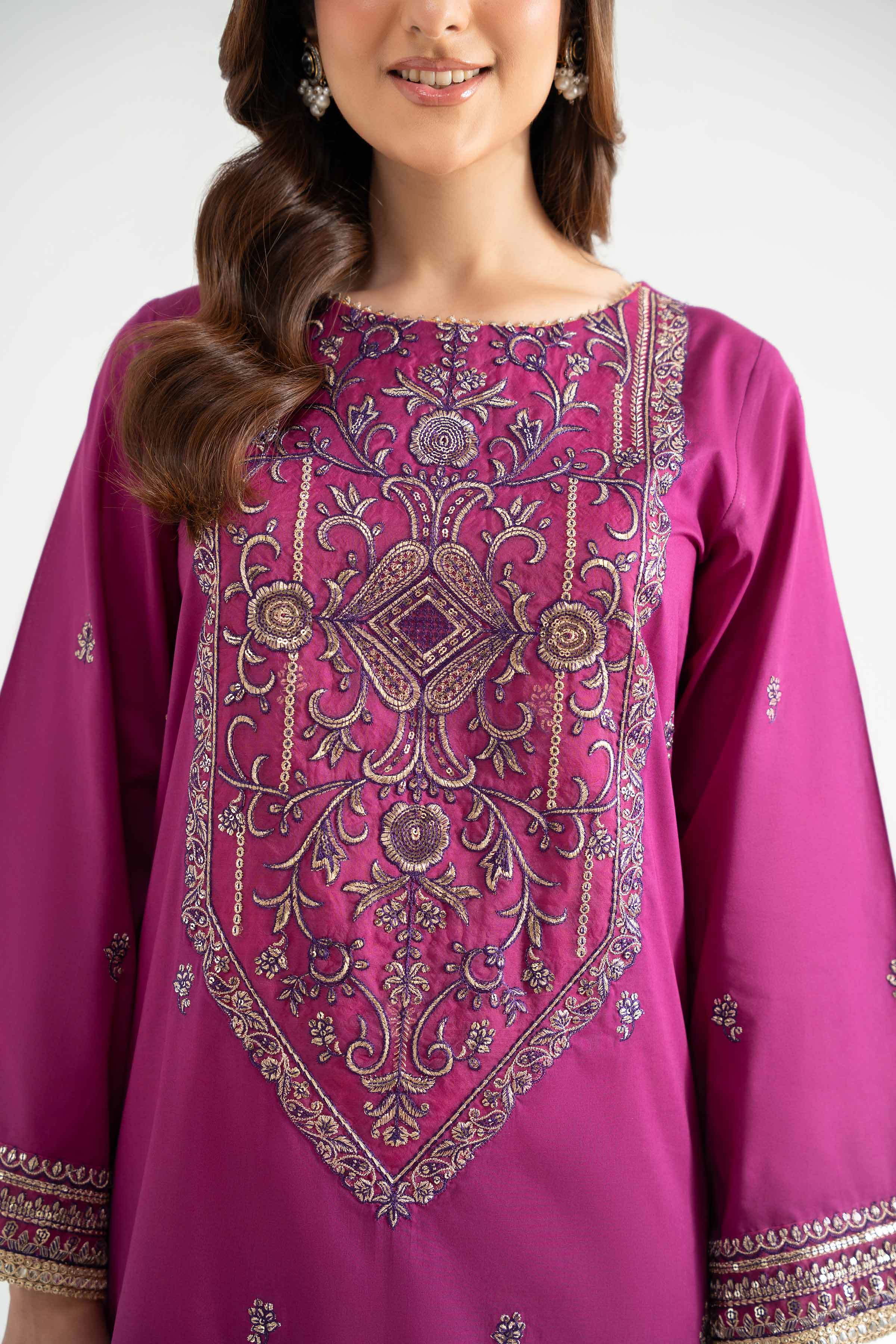 3 Piece - Digital Printed Embroidered Suit - 42502105 for Women - Unstitched Collection | Nishat | Shop Online