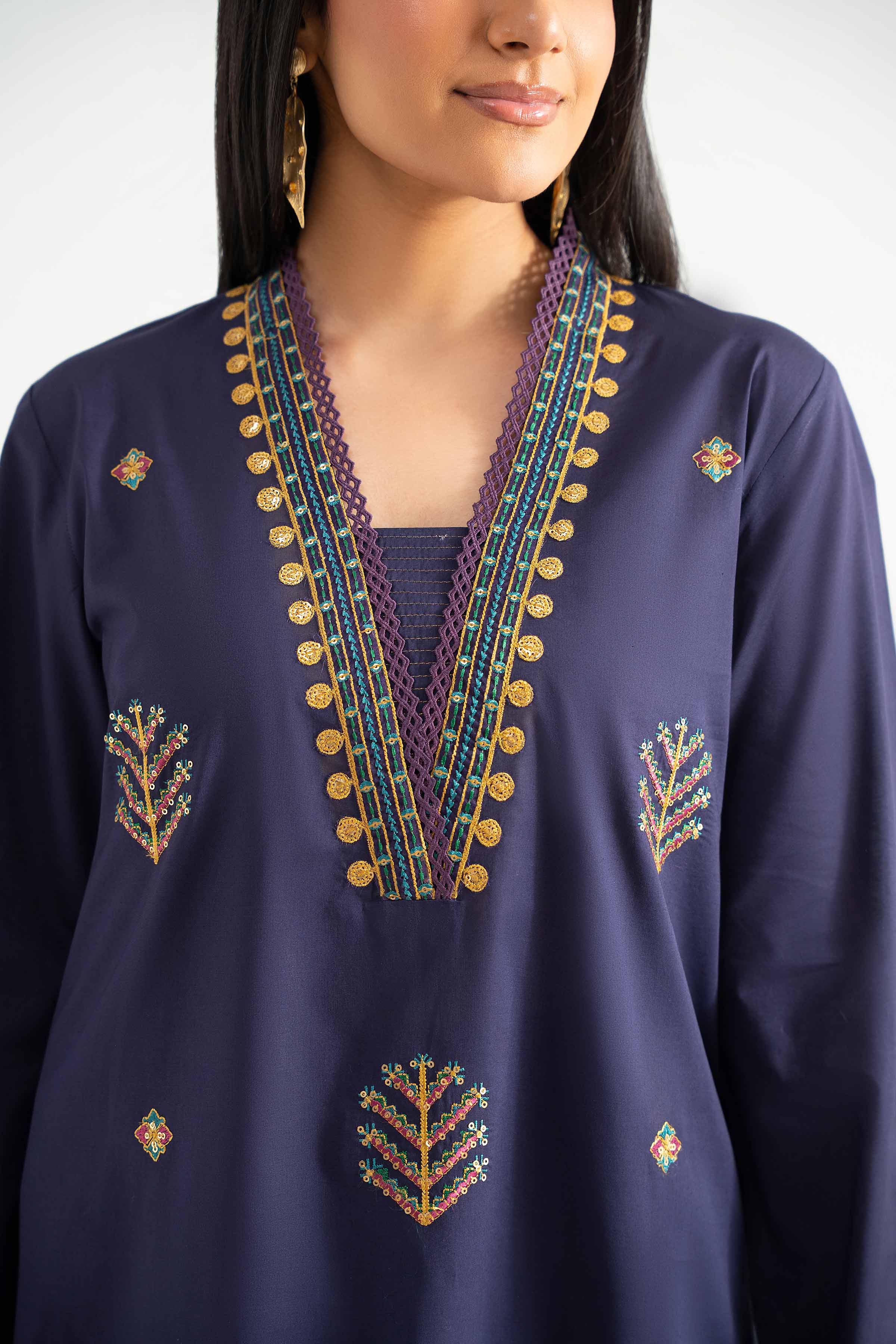 3 Piece - Digital Printed Embroidered Suit - 42502106 for Women - Unstitched Collection | Nishat | Shop Online