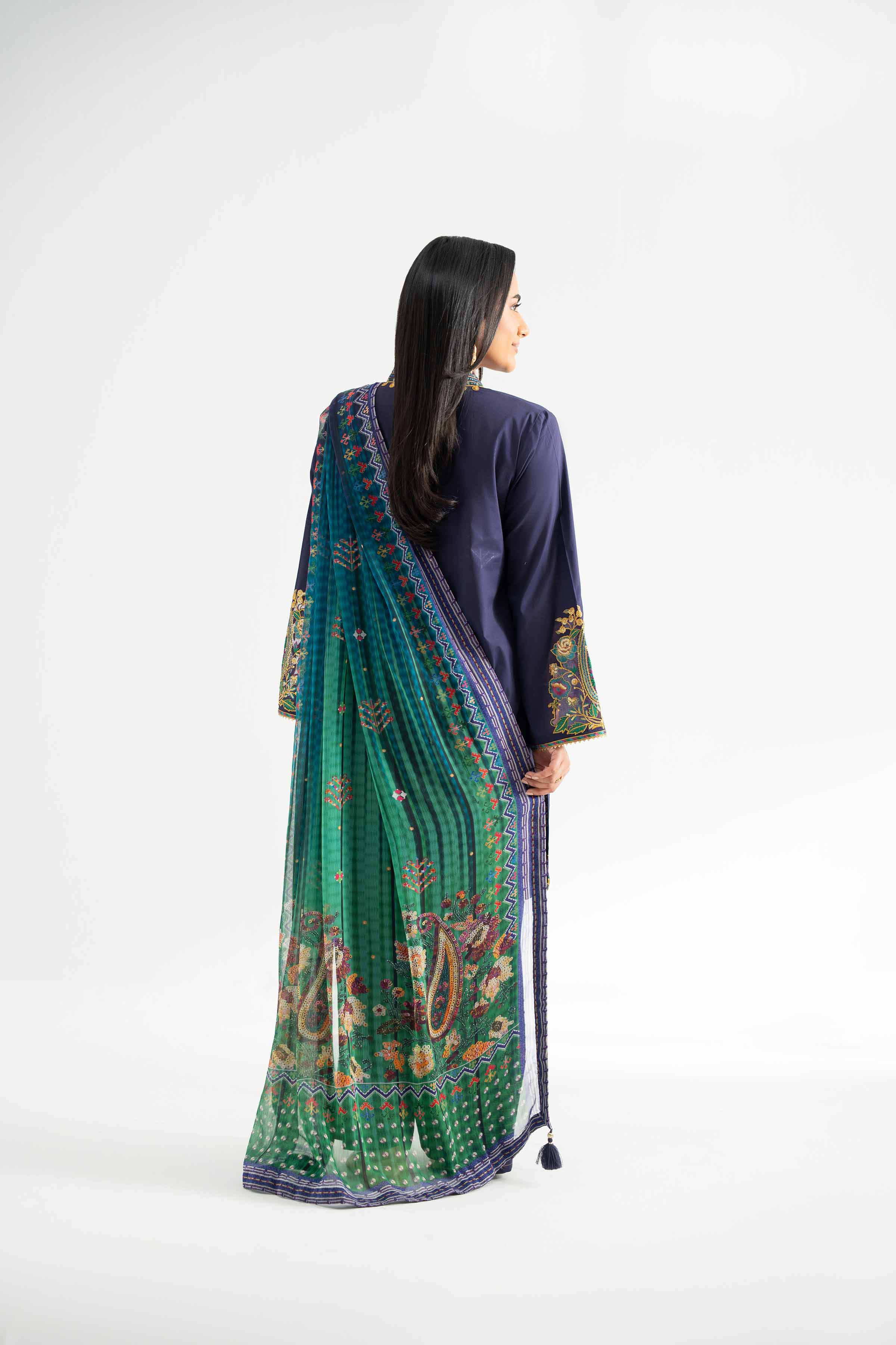 3 Piece - Digital Printed Embroidered Suit - 42502106 for Women - Unstitched Collection | Nishat | Shop Online