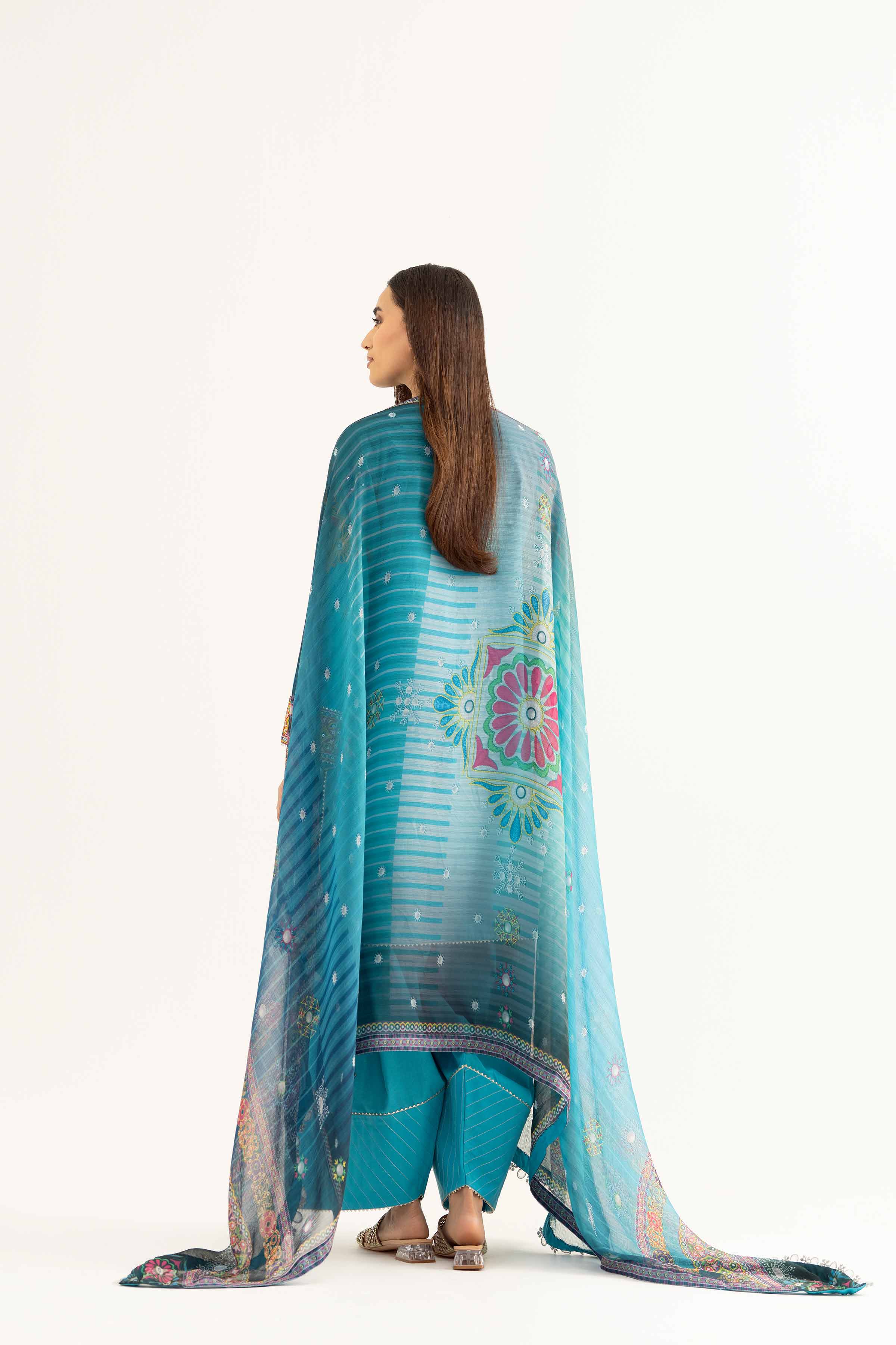 3 Piece - Digital Printed Embroidered Suit - 42502108 for Women - Unstitched Collection | Nishat | Shop Online