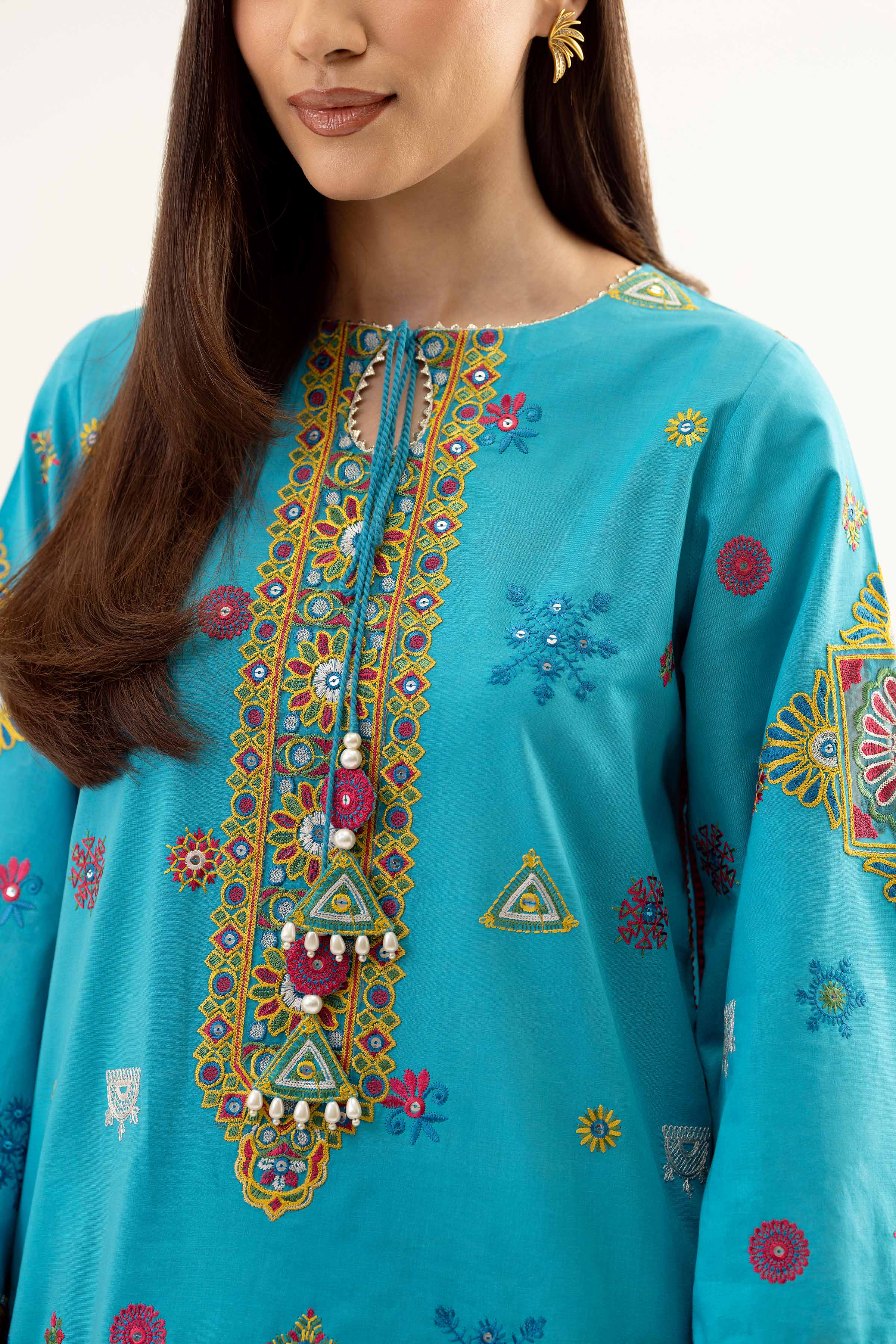 3 Piece - Digital Printed Embroidered Suit - 42502108 for Women - Unstitched Collection | Nishat | Shop Online