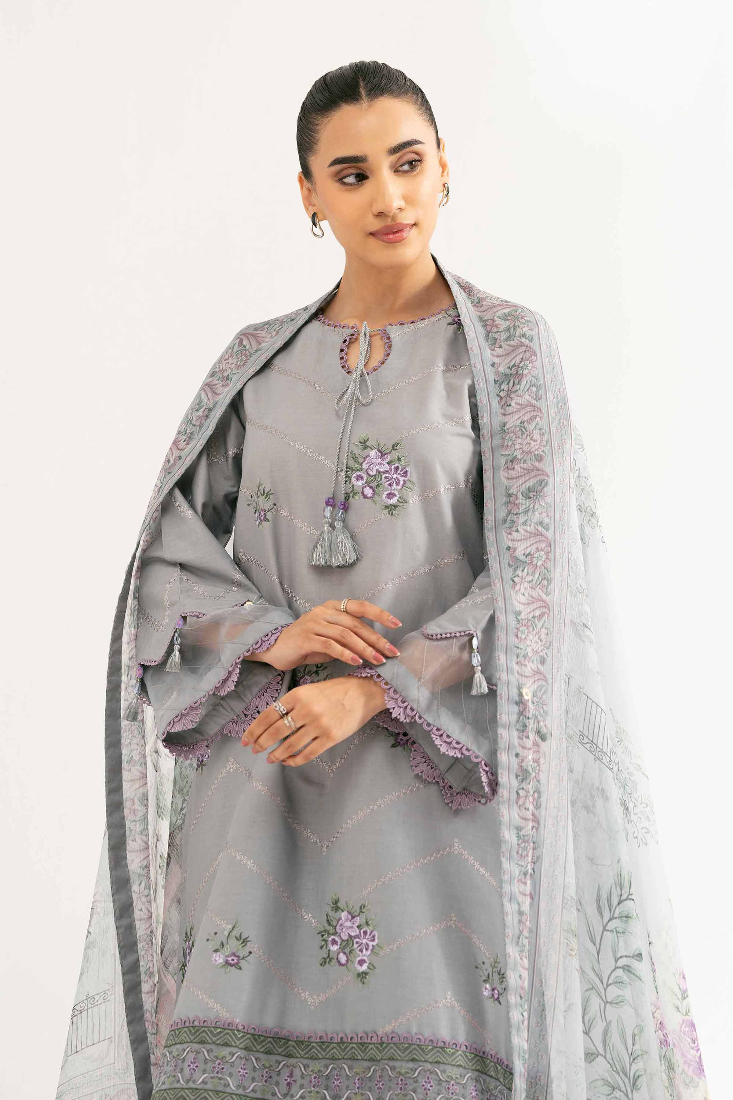 3 Piece - Digital Printed Embroidered Suit - 42502111 for Women - Unstitched Collection | Nishat | Shop Online