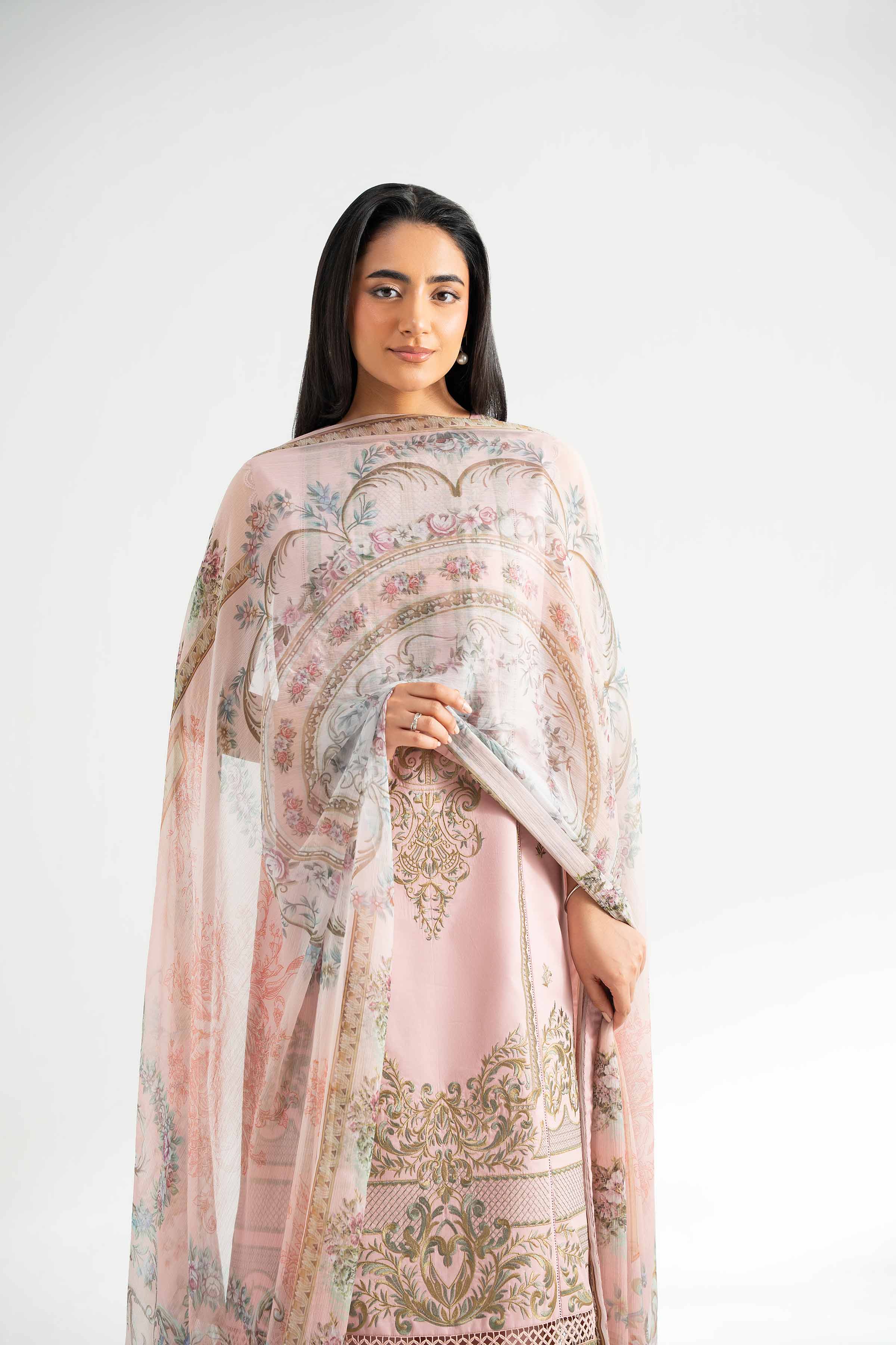 3 Piece - Digital Printed Embroidered Suit - 42502112 for Women - Unstitched Collection | Nishat | Shop Online