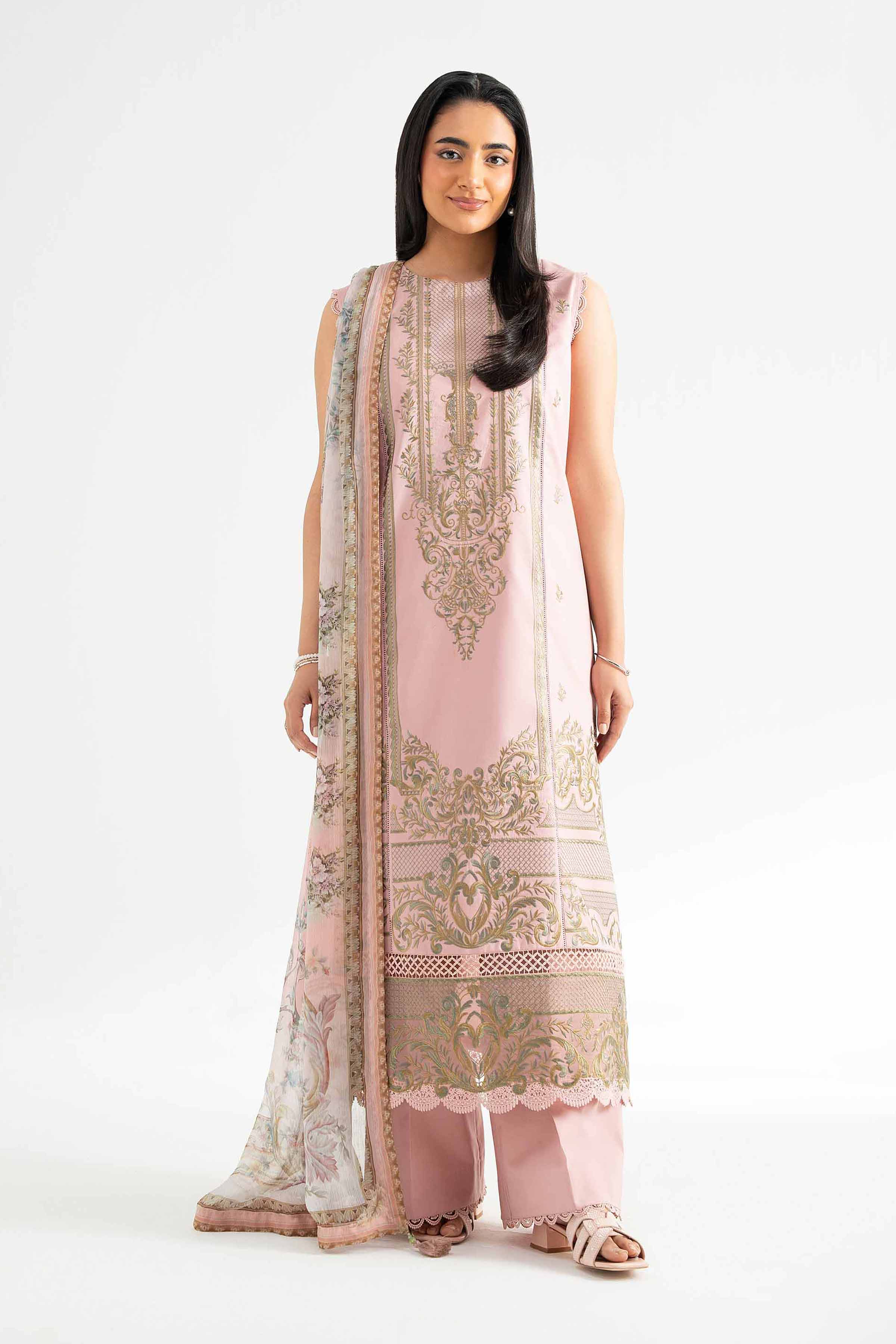 3 Piece - Digital Printed Embroidered Suit - 42502112 for Women - Unstitched Collection | Nishat | Shop Online
