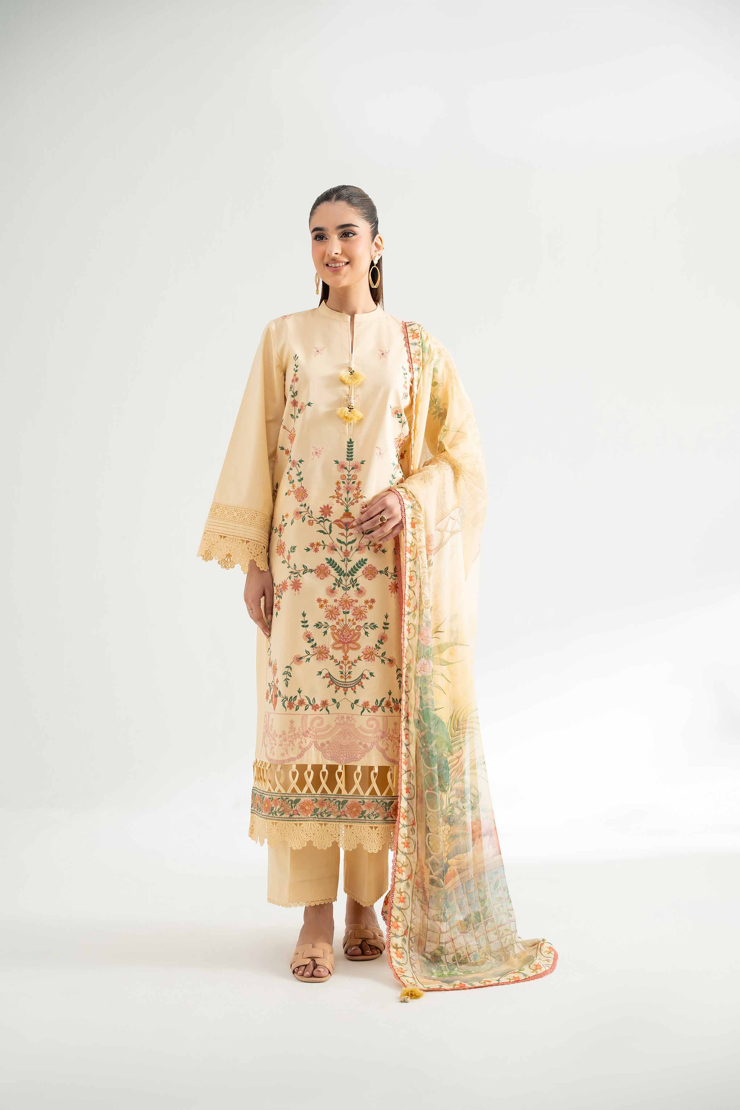 3 Piece - Digital Printed Embroidered Suit - 42502113 for Women - Unstitched Collection | Nishat | Shop Online