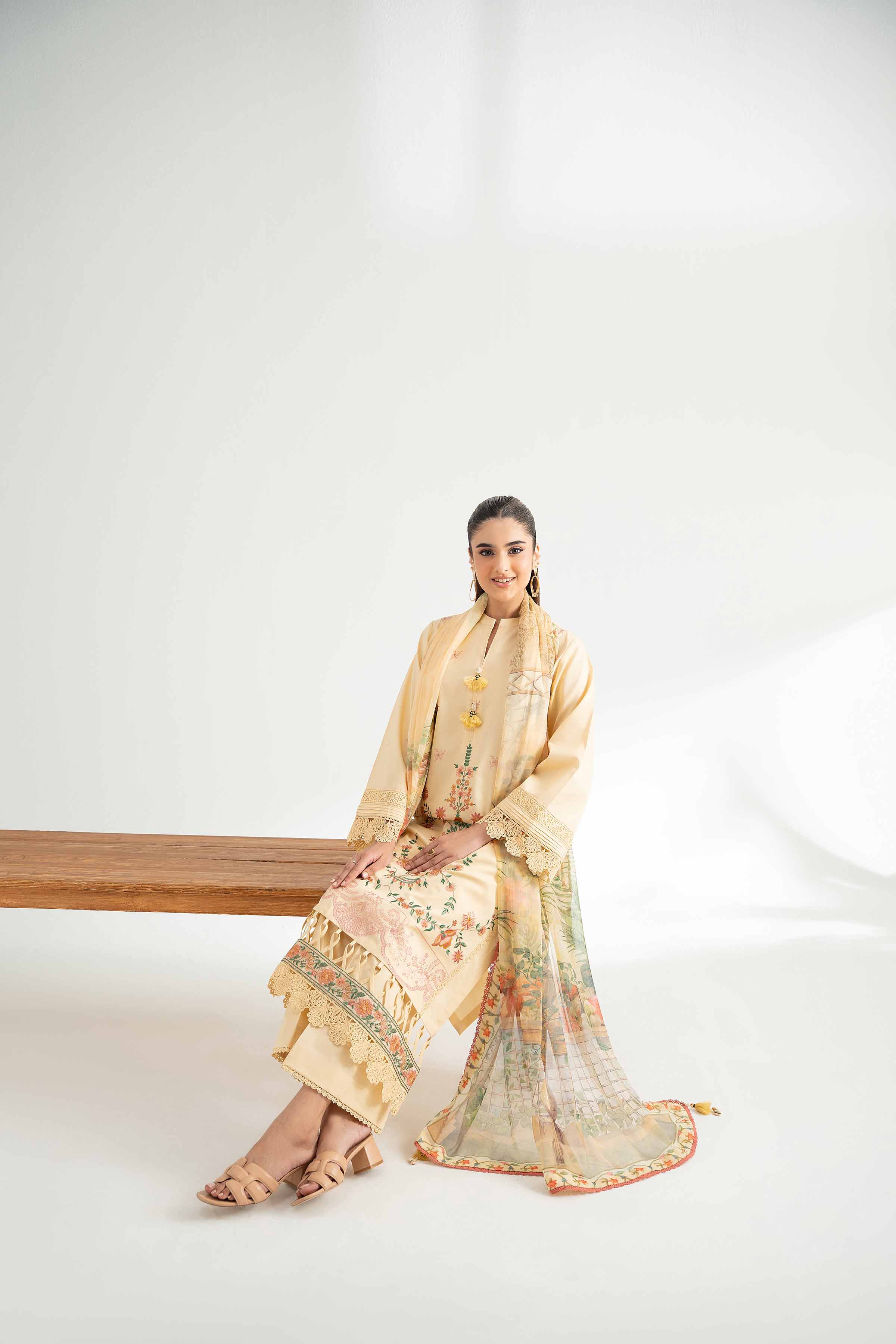 3 Piece - Digital Printed Embroidered Suit - 42502113 for Women - Unstitched Collection | Nishat | Shop Online