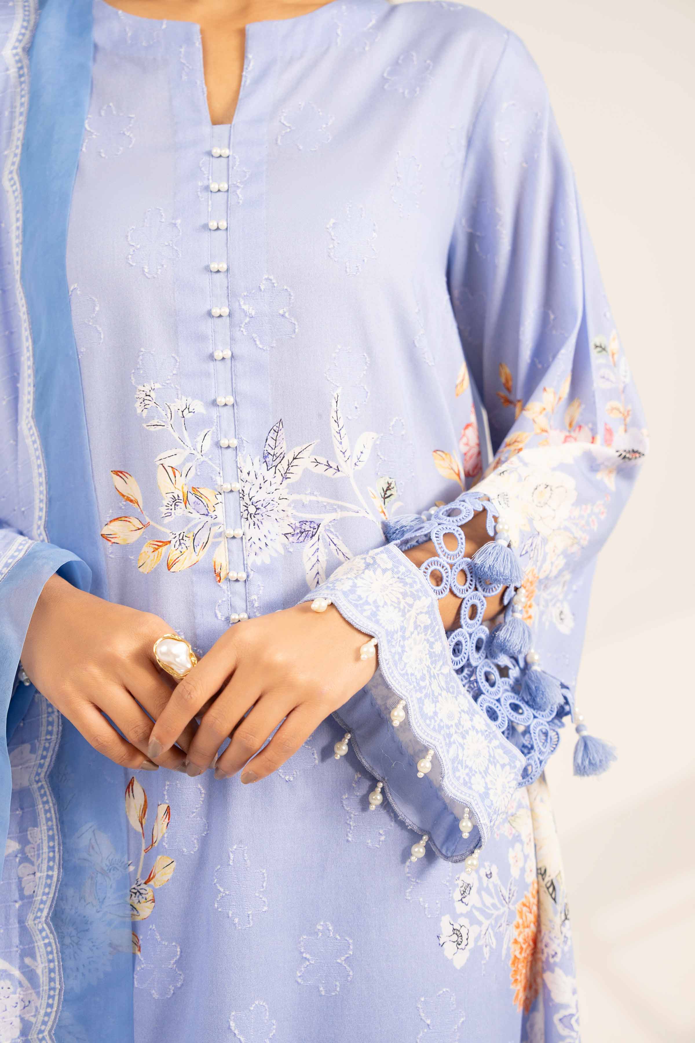 3 Piece - Digital Printed Jacquard Suit - 42502115 for Women - Unstitched Collection | Nishat | Shop Online