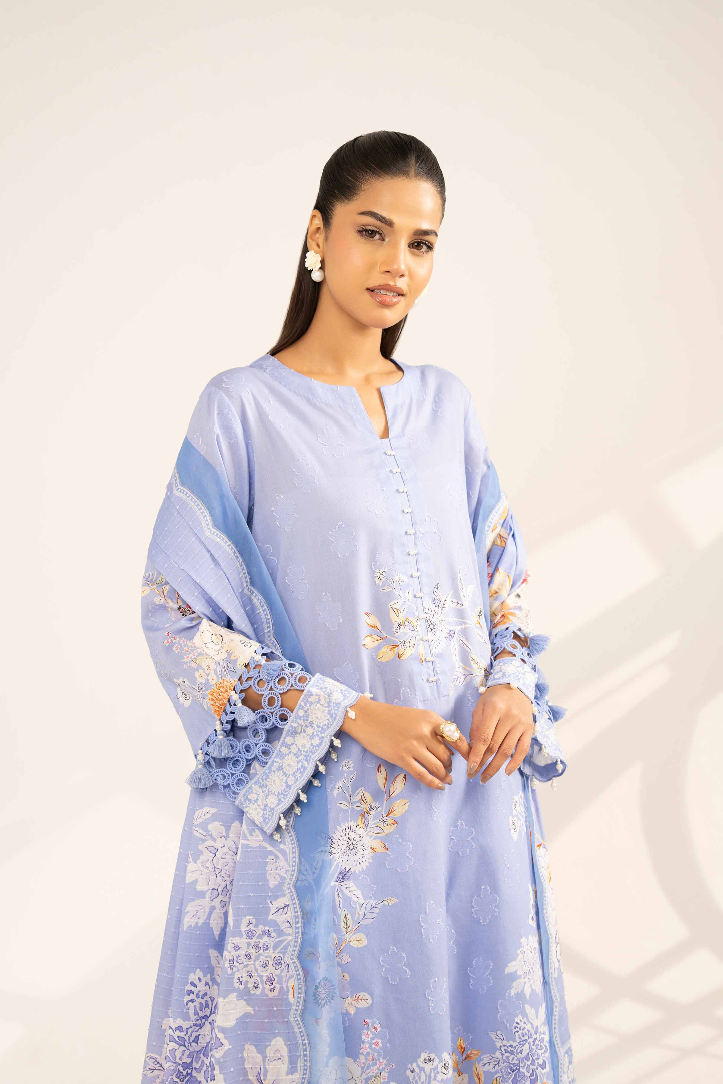 3 Piece - Digital Printed Jacquard Suit - 42502115 for Women - Unstitched Collection | Nishat | Shop Online
