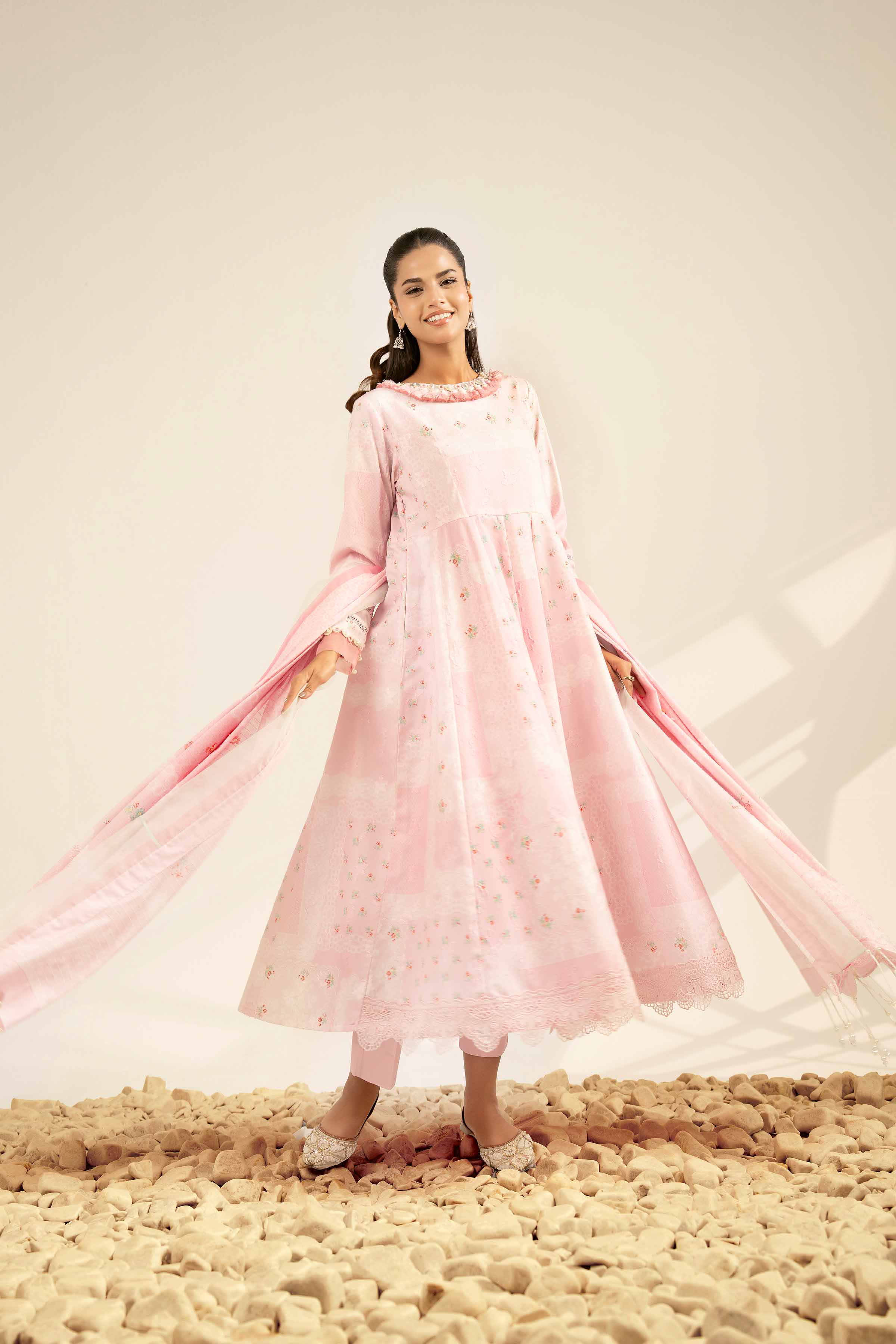 3 Piece - Digital Printed Jacquard Suit - 42502116 for Women - Unstitched Collection | Nishat | Shop Online