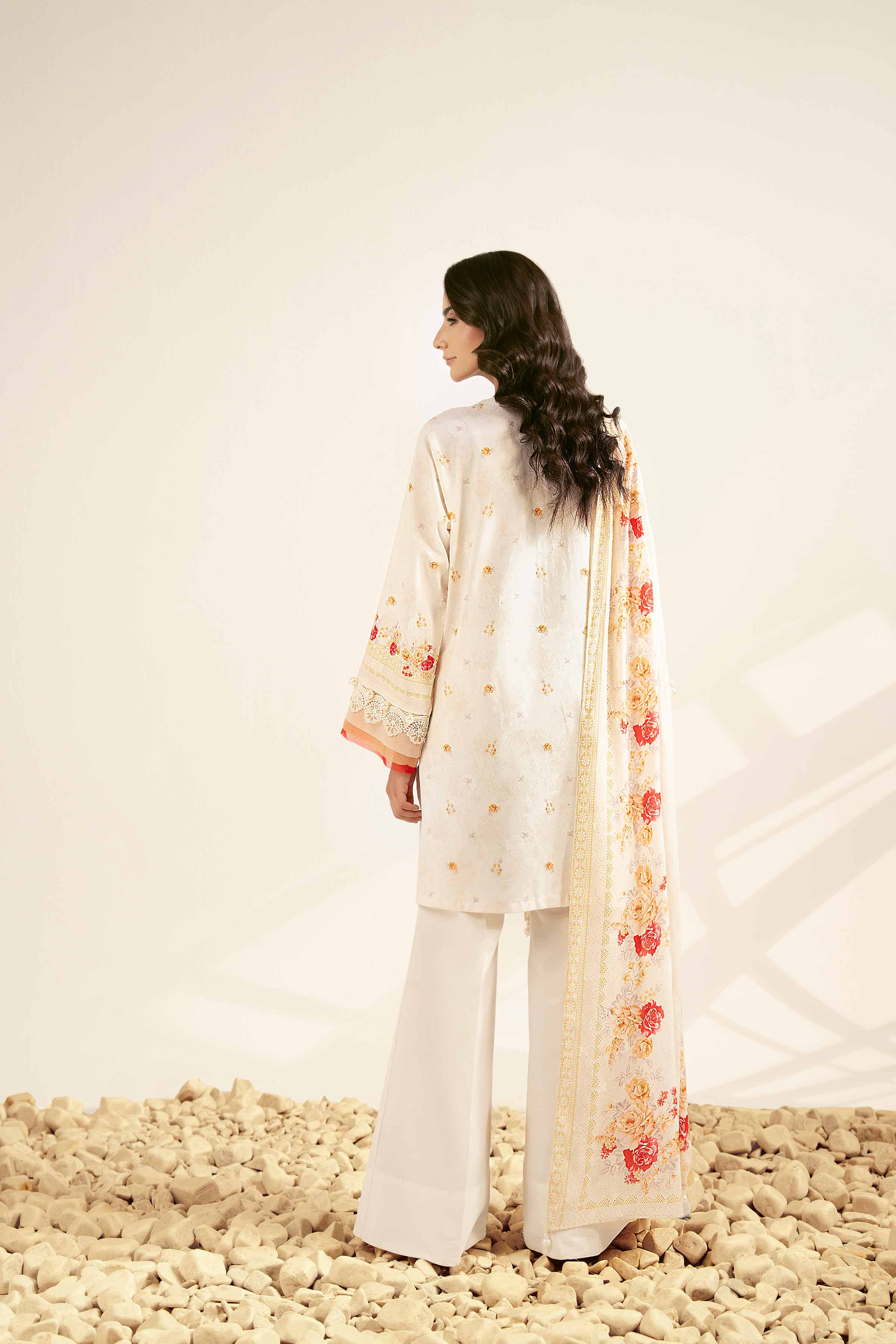 3 Piece - Digital Printed Jacquard Suit - 42502117 for Women - Unstitched Collection | Nishat | Shop Online