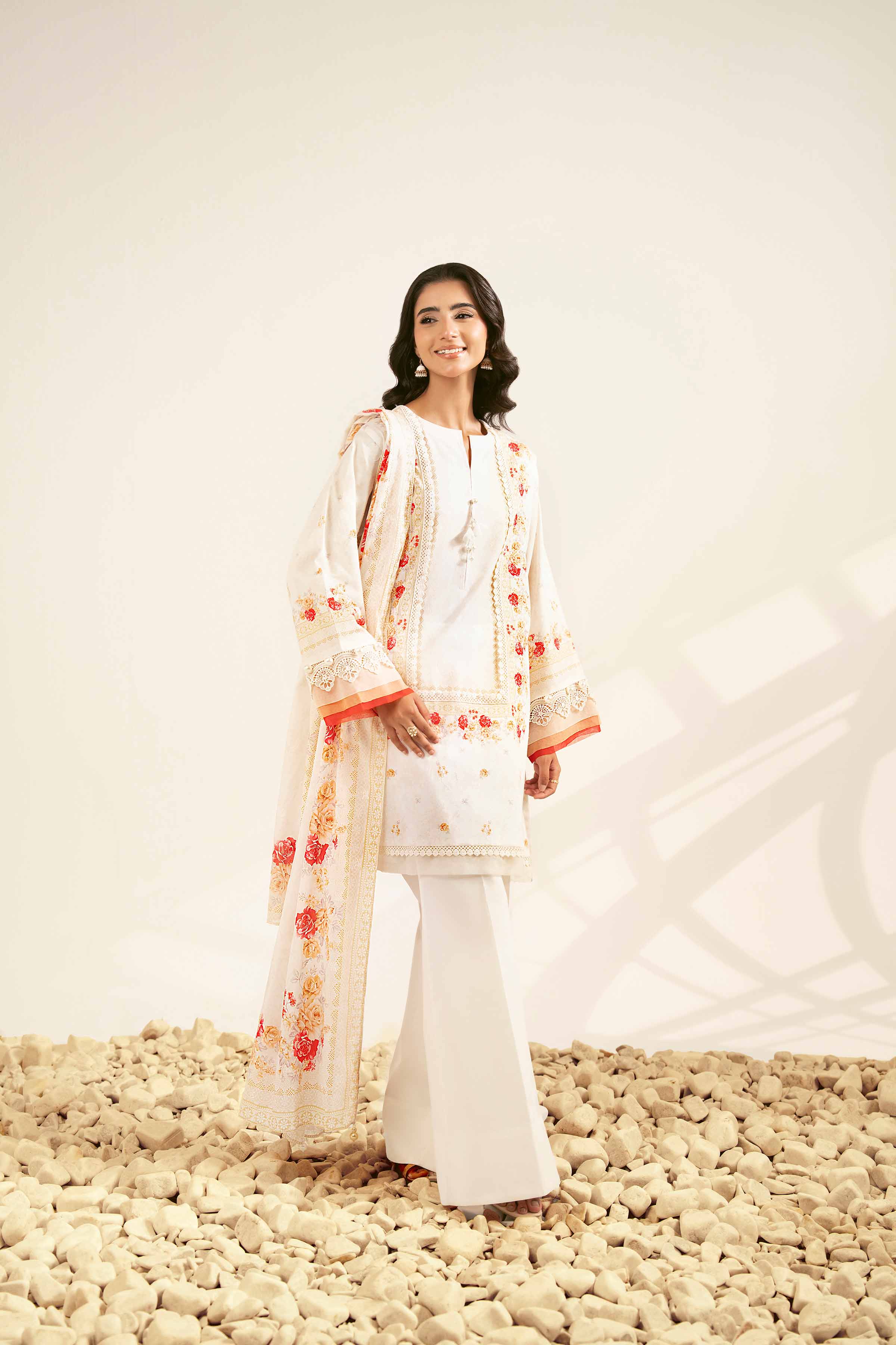 3 Piece - Digital Printed Jacquard Suit - 42502117 for Women - Unstitched Collection | Nishat | Shop Online