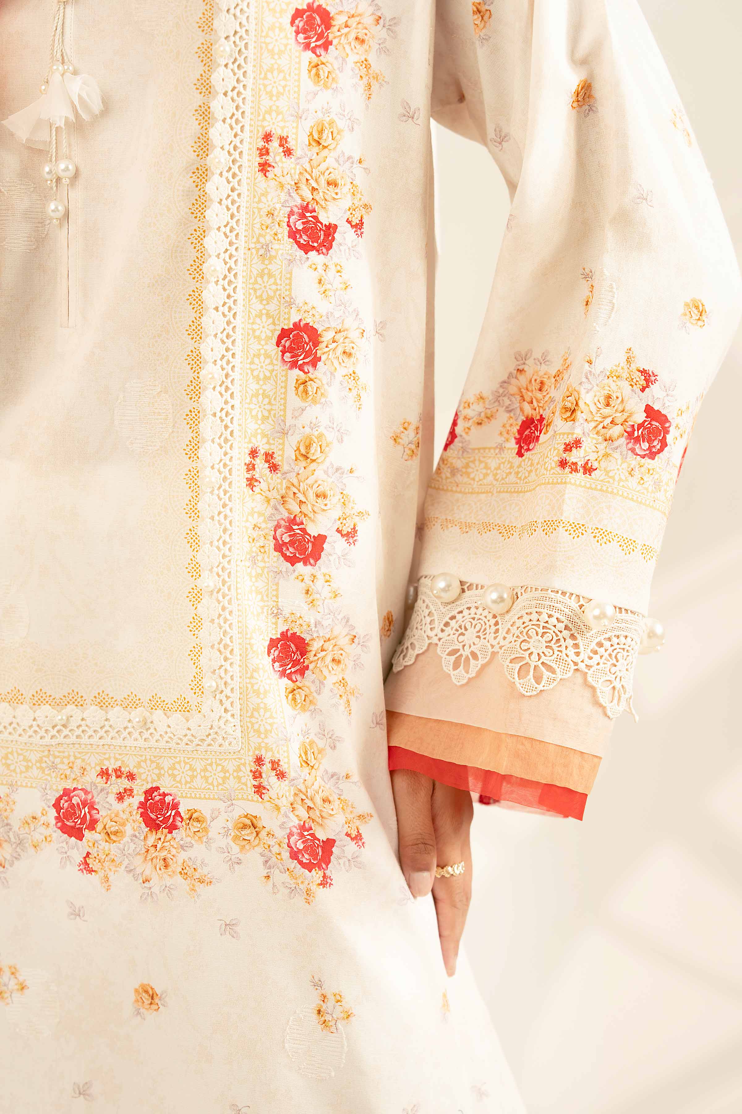 3 Piece - Digital Printed Jacquard Suit - 42502117 for Women - Unstitched Collection | Nishat | Shop Online