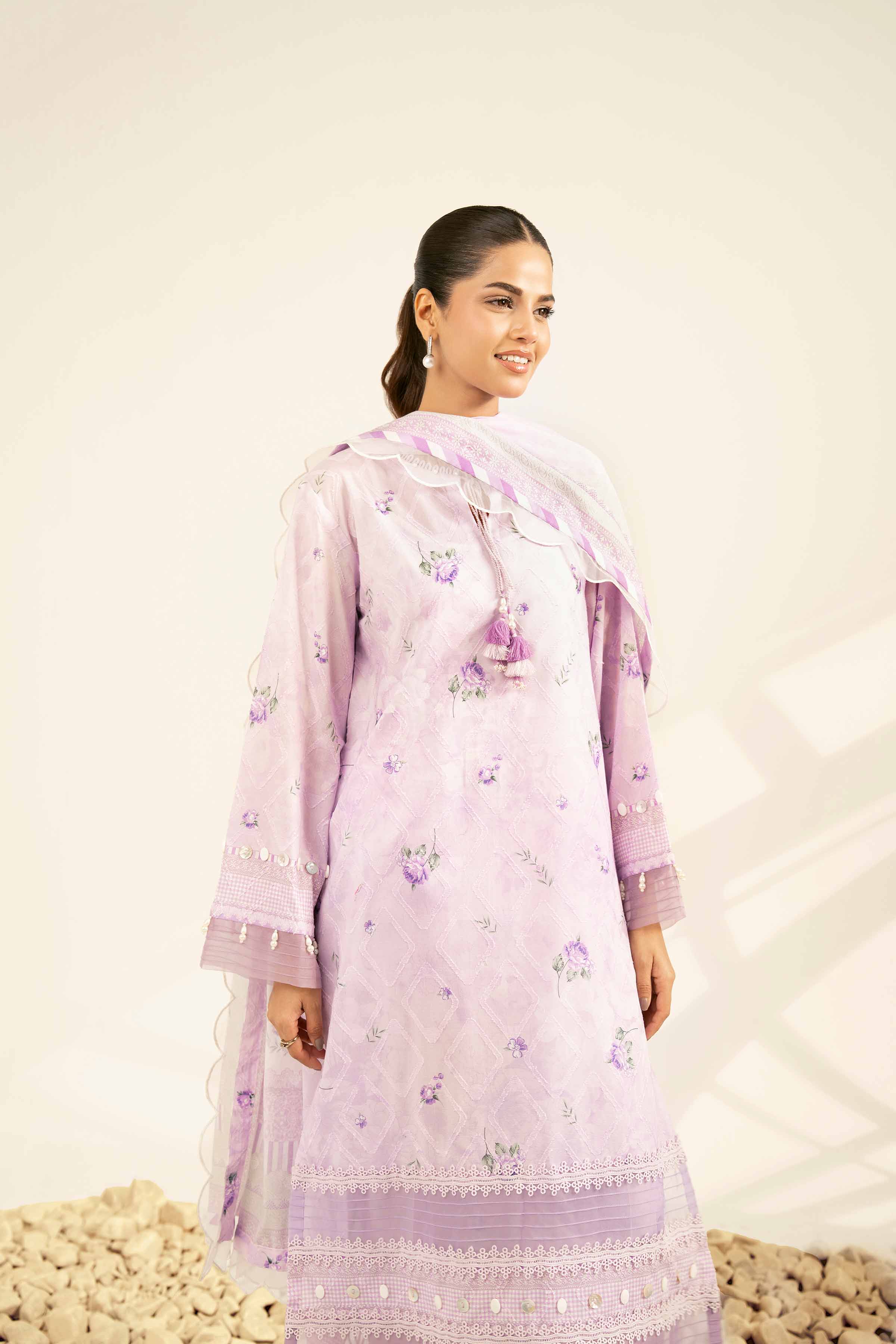 3 Piece - Digital Printed Jacquard Suit - 42502120 for Women - Unstitched Collection | Nishat | Shop Online