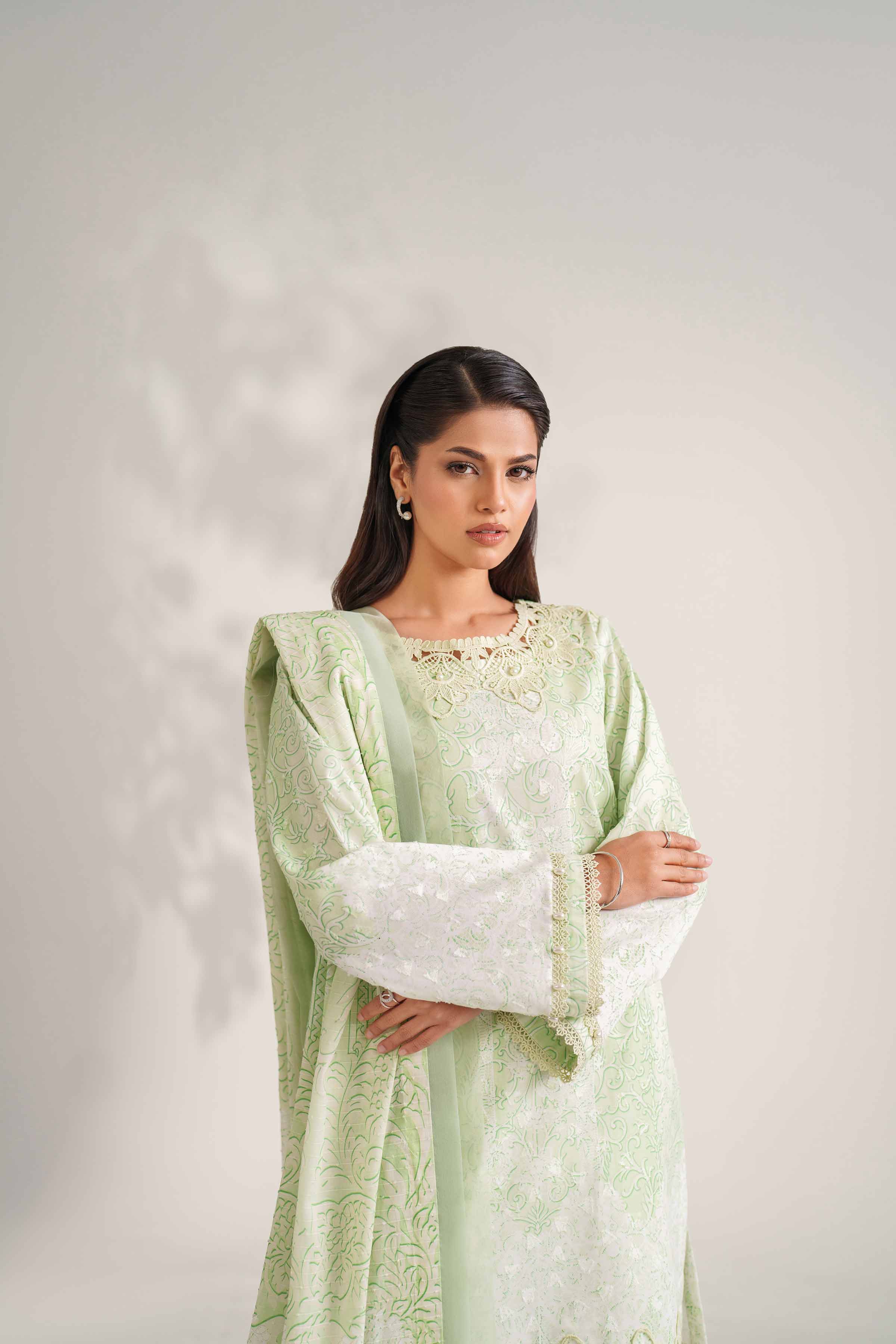 3 Piece - Digital Printed Jacquard Suit - 42502123 for Women - Unstitched Collection | Nishat | Shop Online