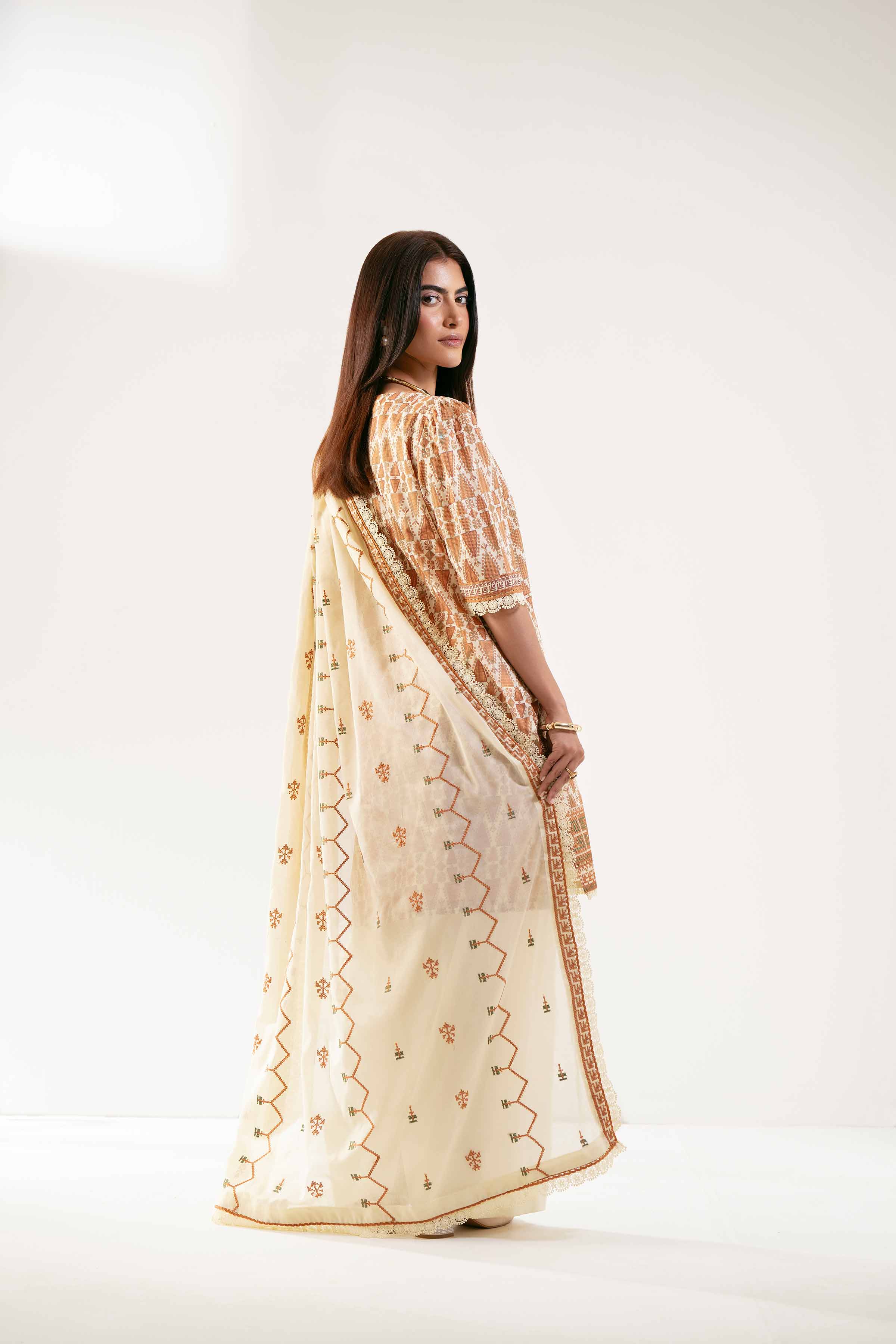 3 Piece - Printed Embroidered Suit - 42502125 for Women - Unstitched Collection | Nishat | Shop Online