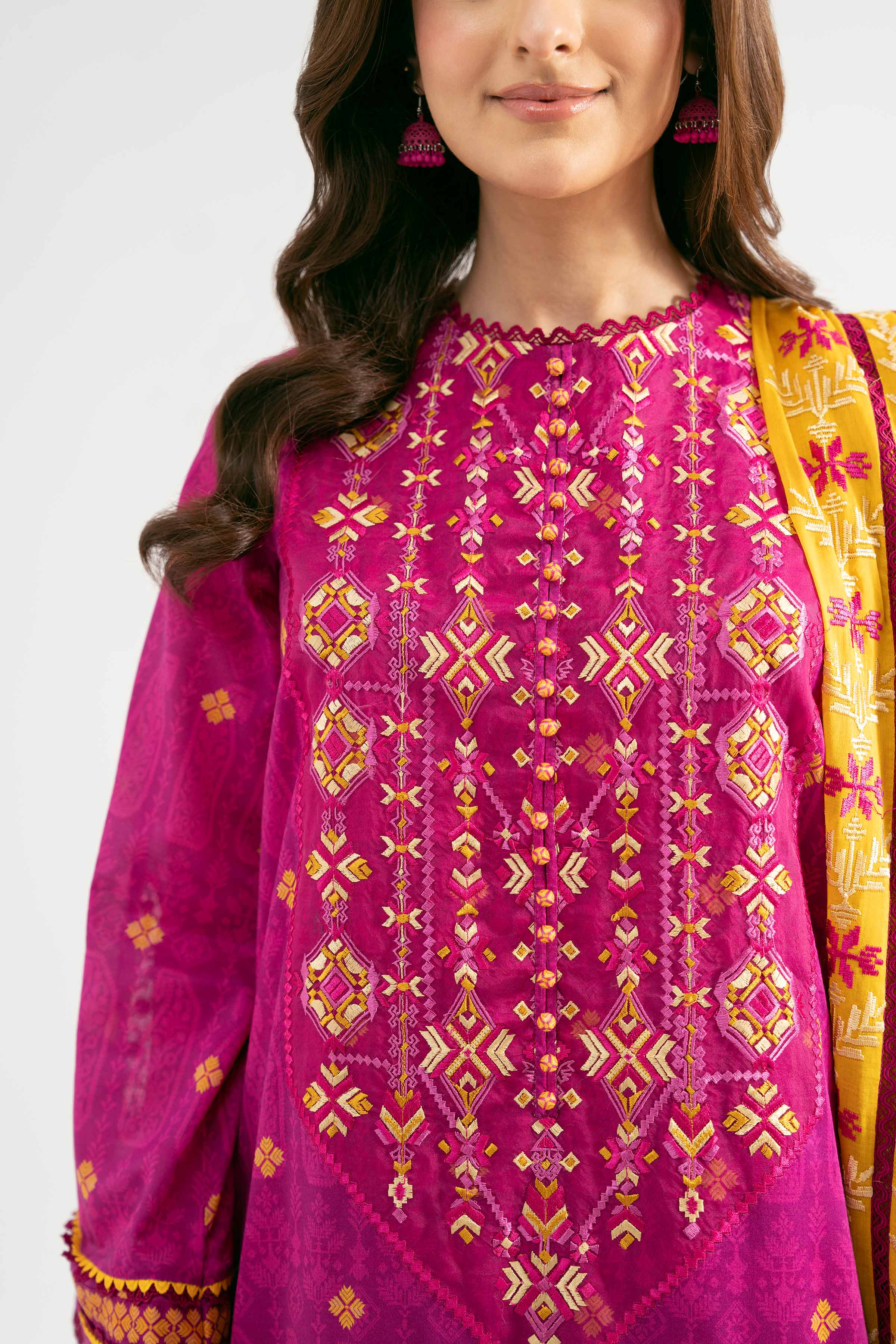 3 Piece - Printed Embroidered Suit - 42502127 for Women - Unstitched Collection | Nishat | Shop Online