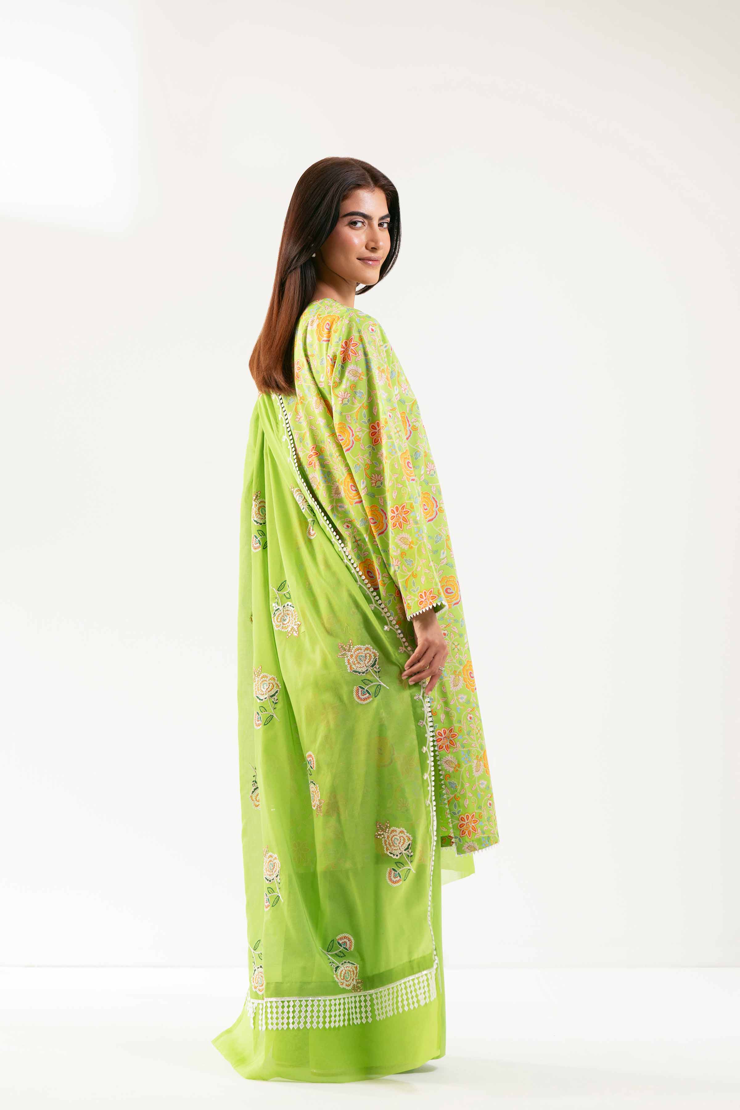 3 Piece - Printed Embroidered Suit - 42502128 for Women - Unstitched Collection | Nishat | Shop Online