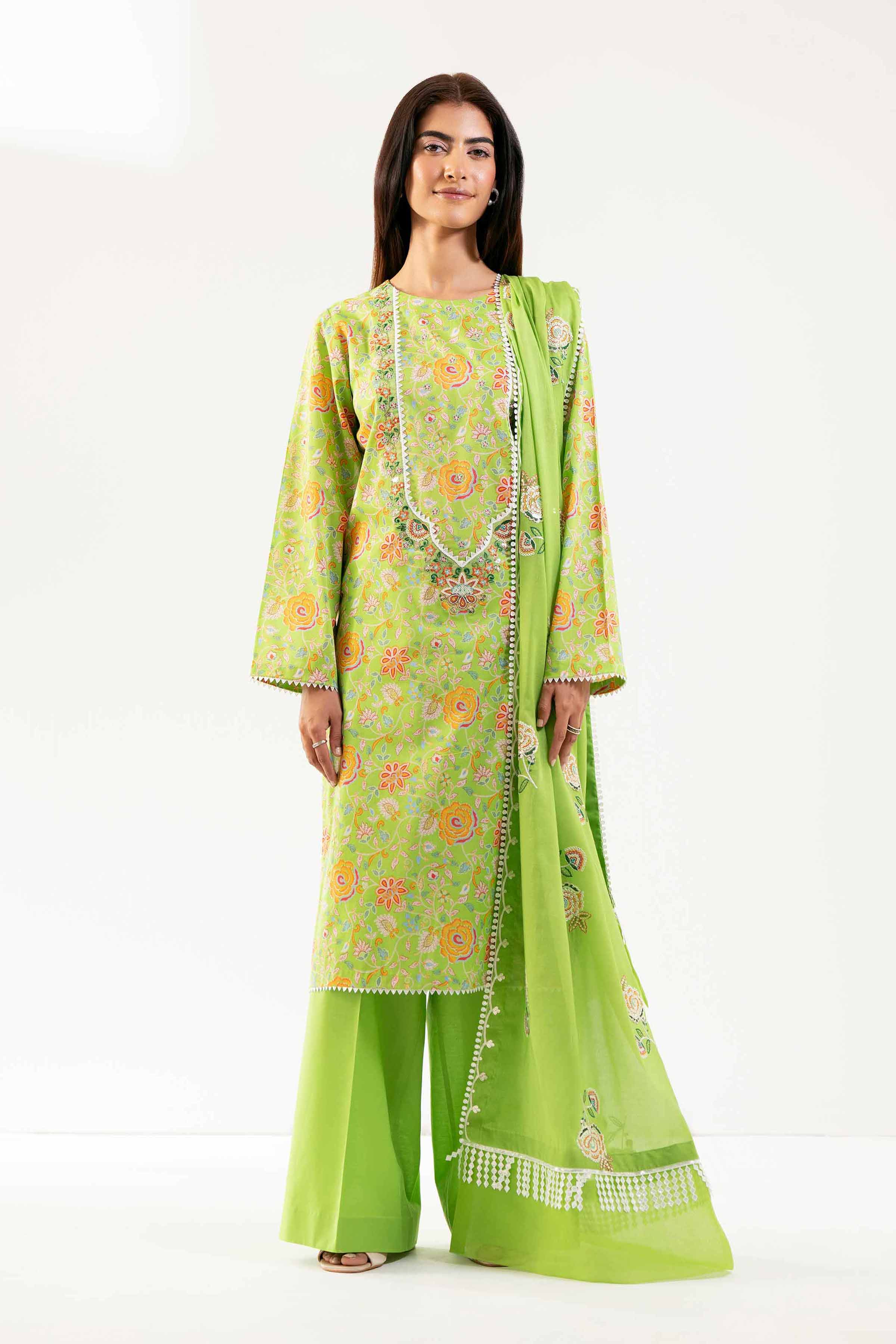 3 Piece - Printed Embroidered Suit - 42502128 for Women - Unstitched Collection | Nishat | Shop Online