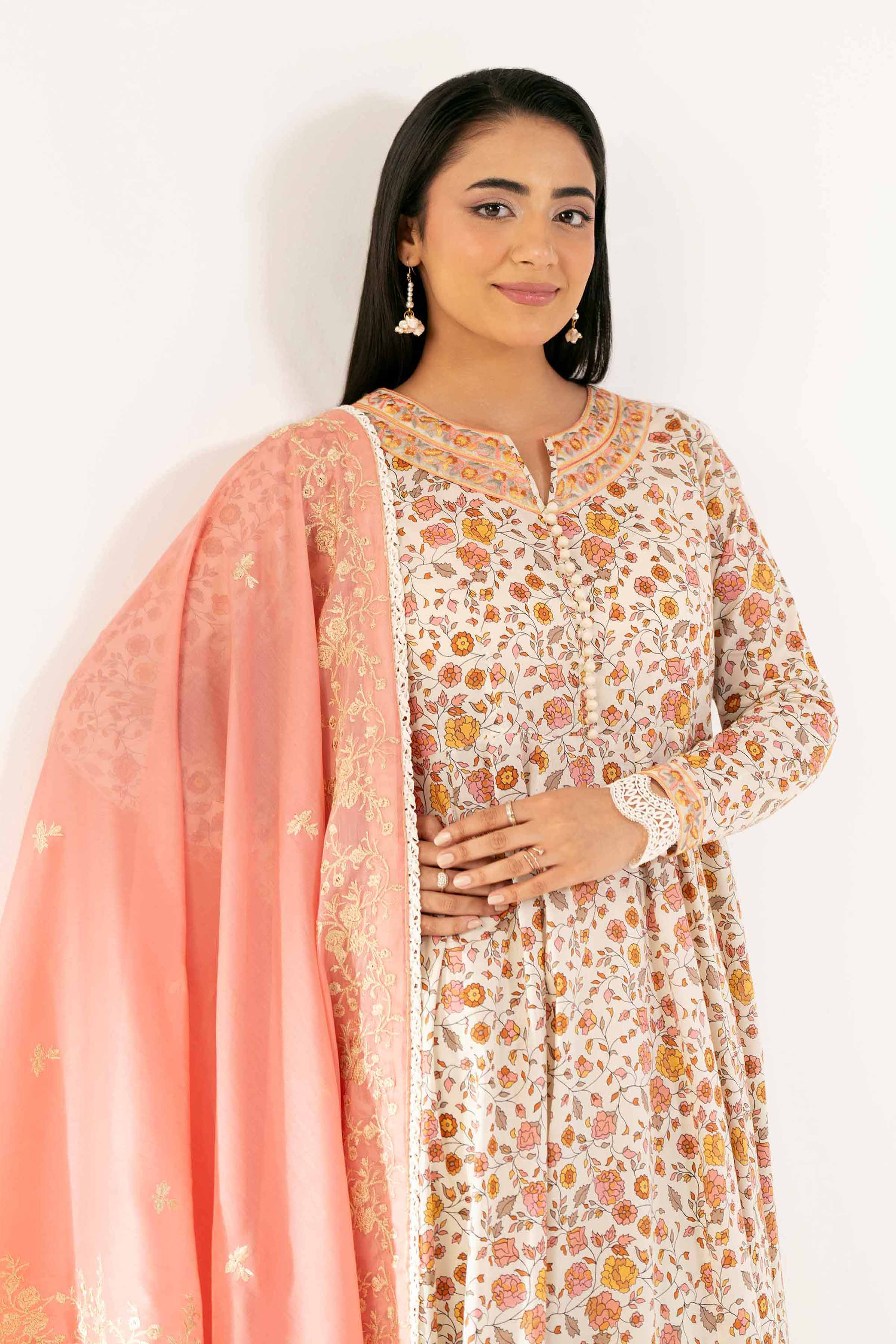 3 Piece - Printed Embroidered Suit - 42502129 for Women - Unstitched Collection | Nishat | Shop Online