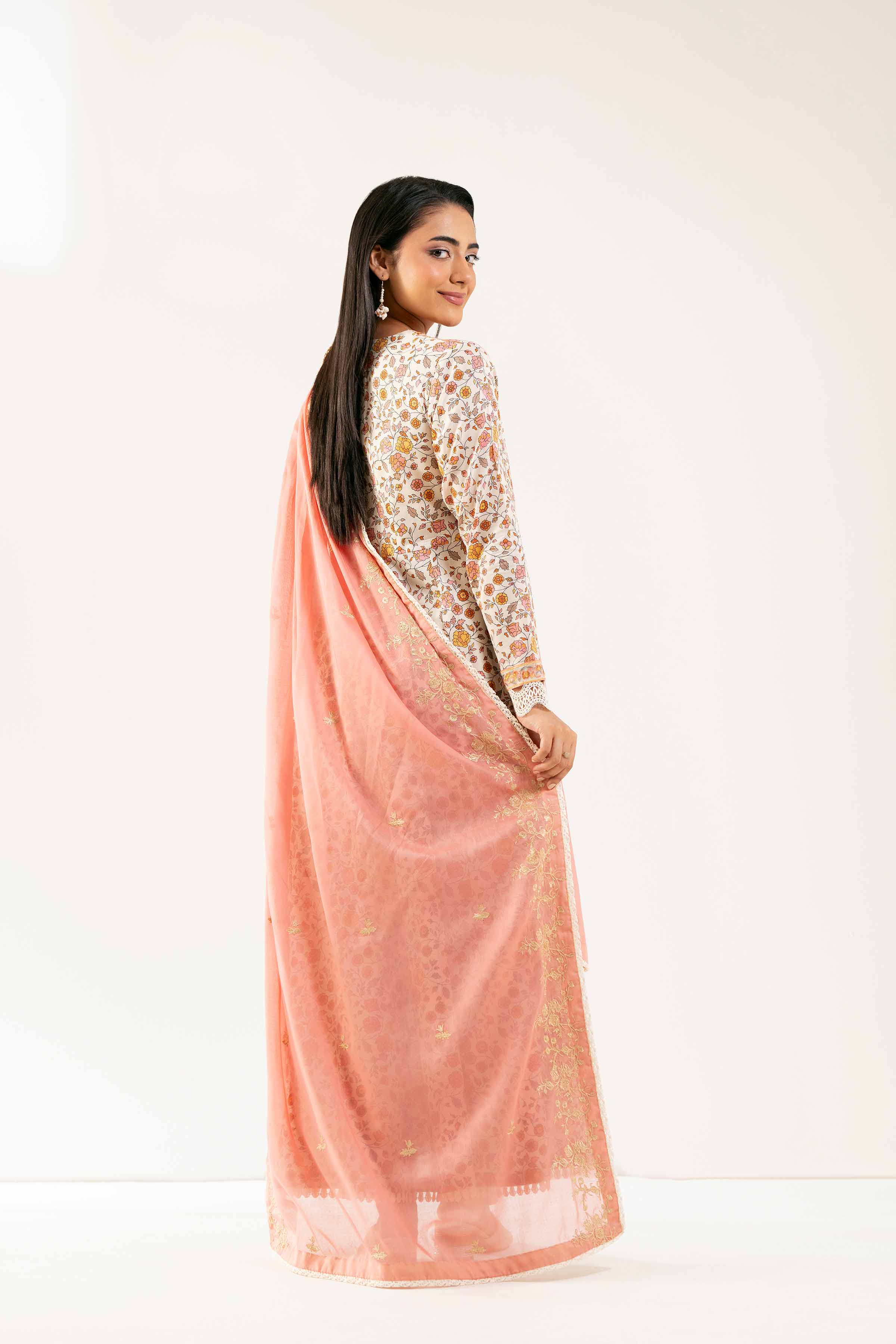 3 Piece - Printed Embroidered Suit - 42502129 for Women - Unstitched Collection | Nishat | Shop Online