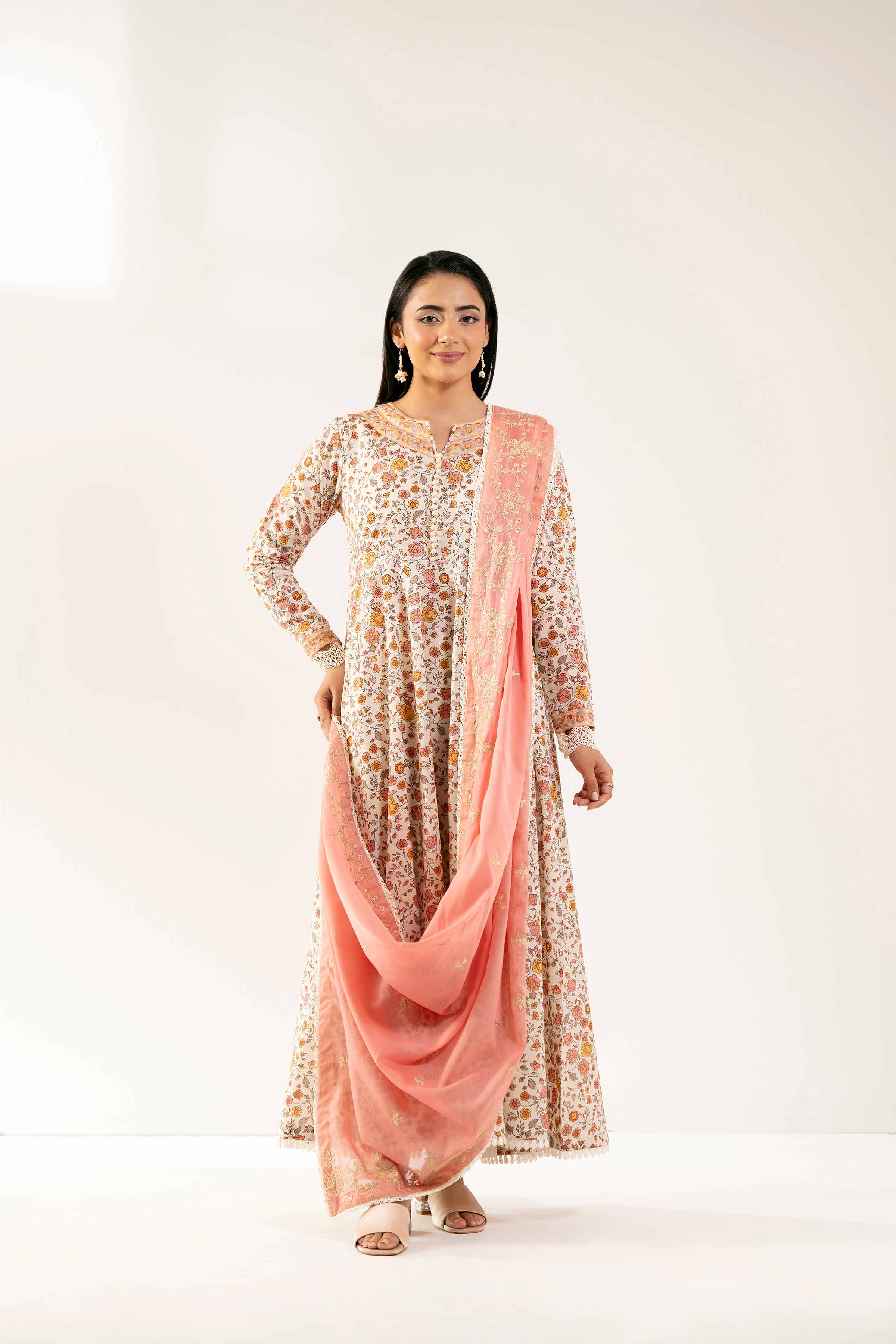 3 Piece - Printed Embroidered Suit - 42502129 for Women - Unstitched Collection | Nishat | Shop Online