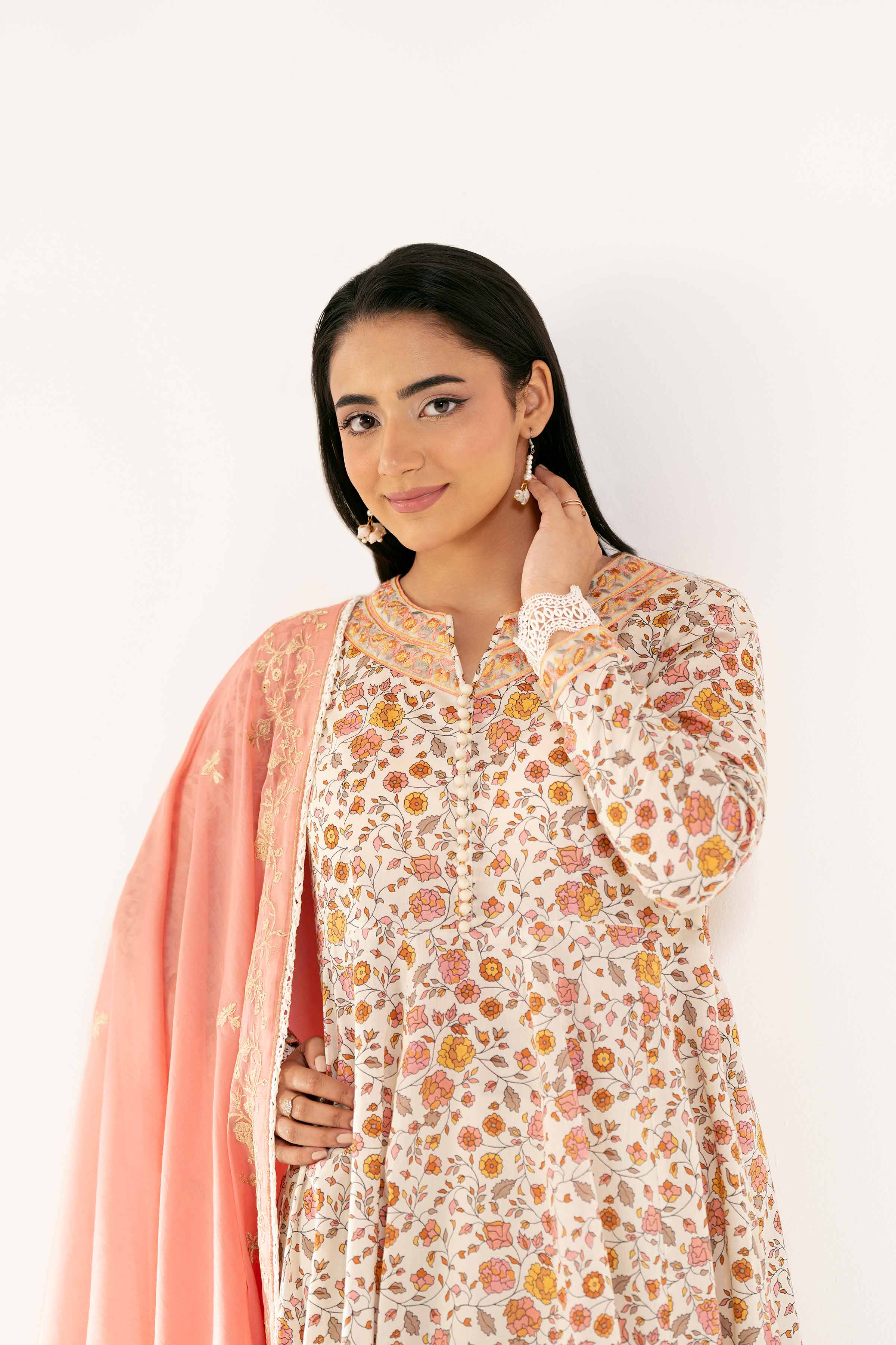 3 Piece - Printed Embroidered Suit - 42502129 for Women - Unstitched Collection | Nishat | Shop Online