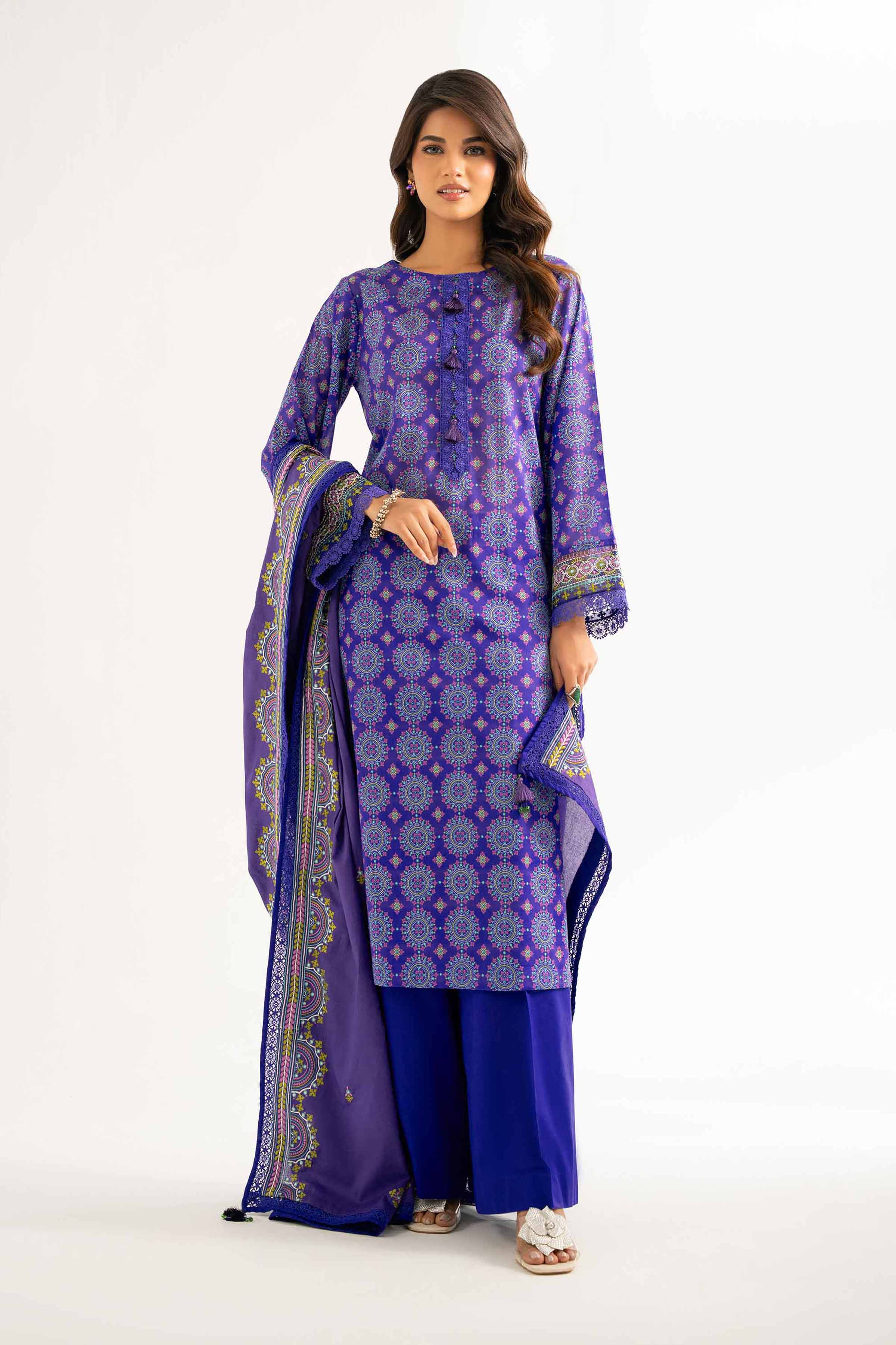 3 Piece - Printed Embroidered Suit - 42502130 for Women - Unstitched Collection | Nishat | Shop Online