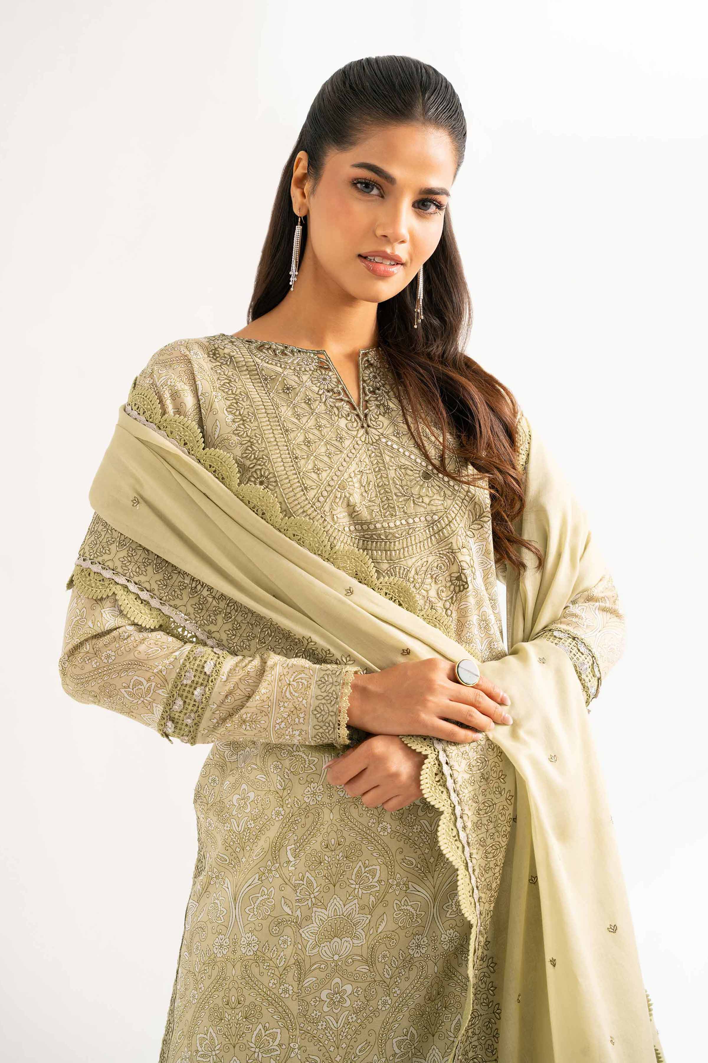 3 Piece - Printed Embroidered Suit - 42502133 for Women - Unstitched Collection | Nishat | Shop Online