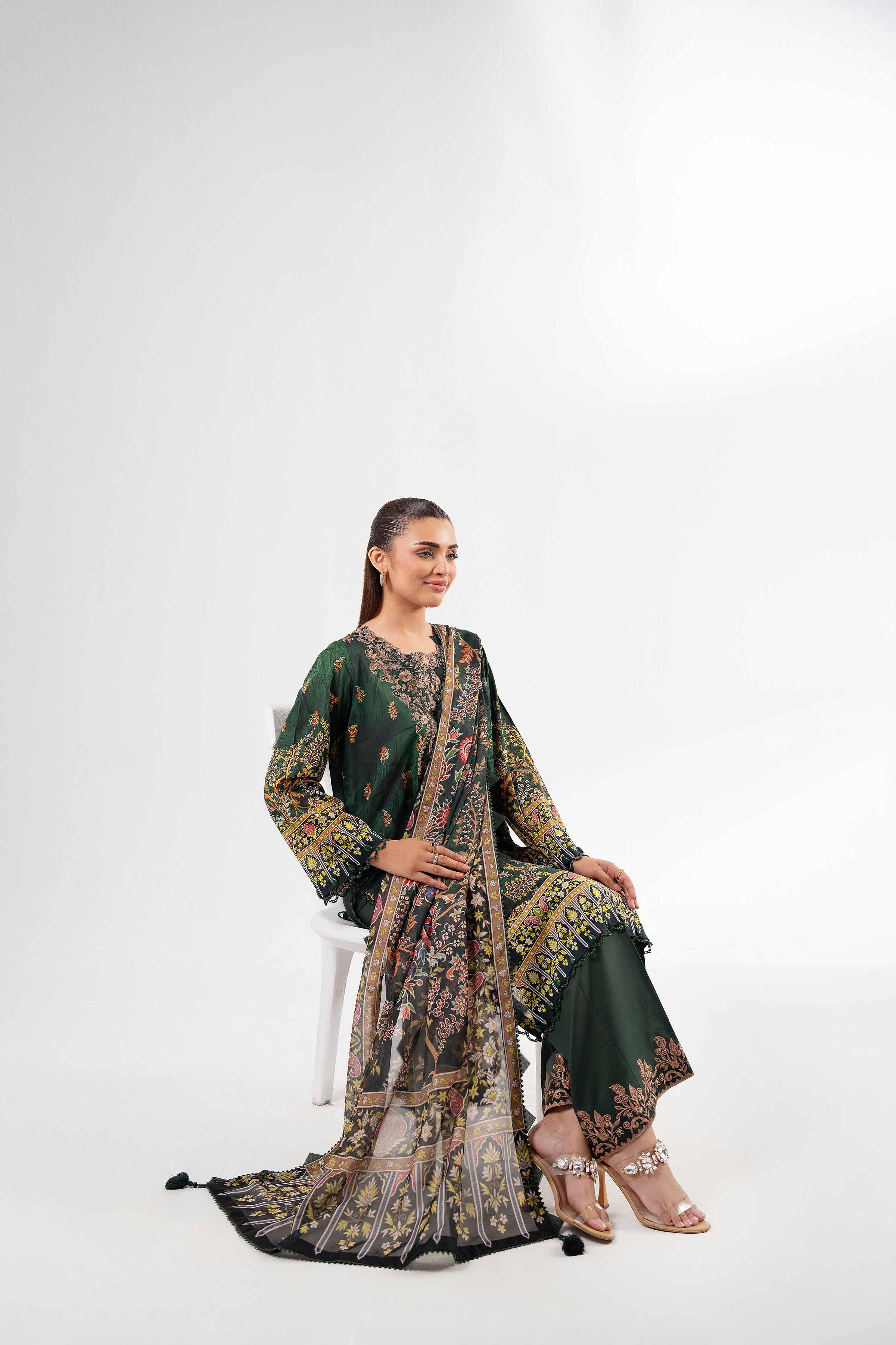 3 Piece - Digital Printed Suit - 42502136 for Women - Unstitched Collection | Nishat | Shop Online