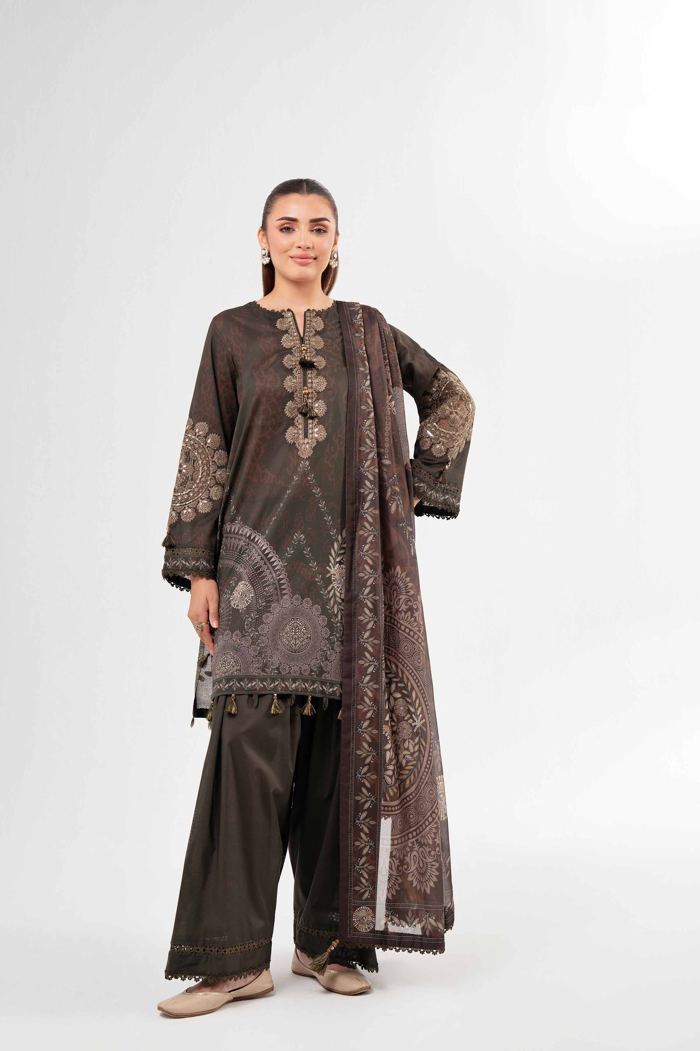3 Piece - Digital Printed Suit - 42502137 for Women - Unstitched Collection | Nishat | Shop Online