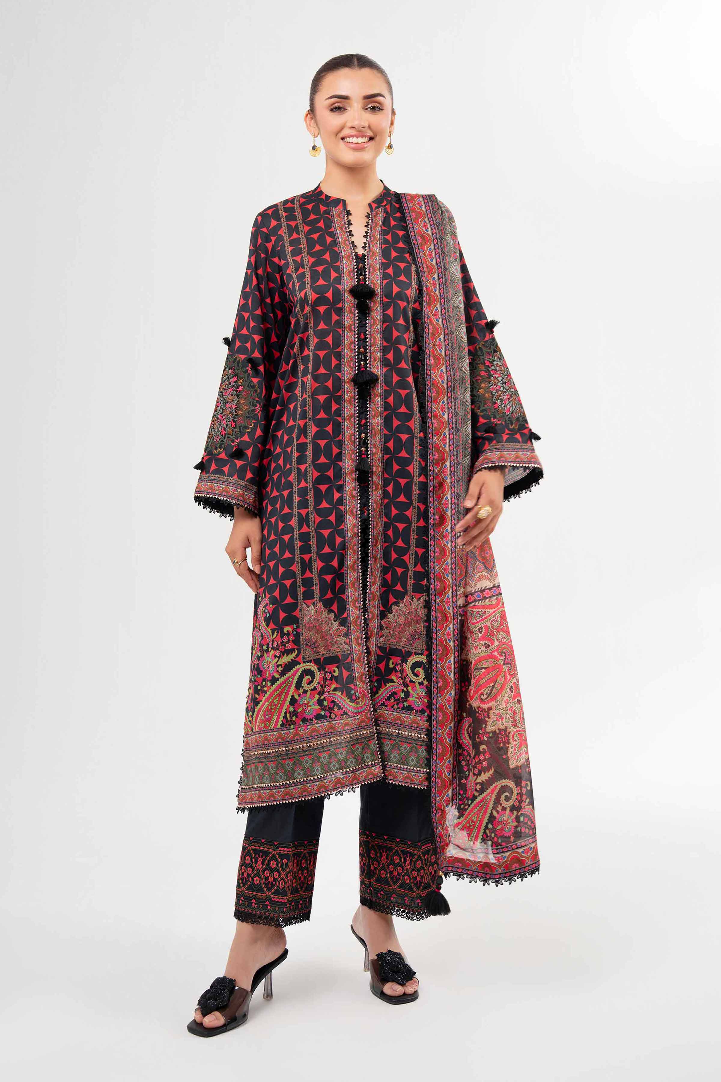 3 Piece - Digital Printed Suit - 42502139 for Women - Unstitched Collection | Nishat | Shop Online