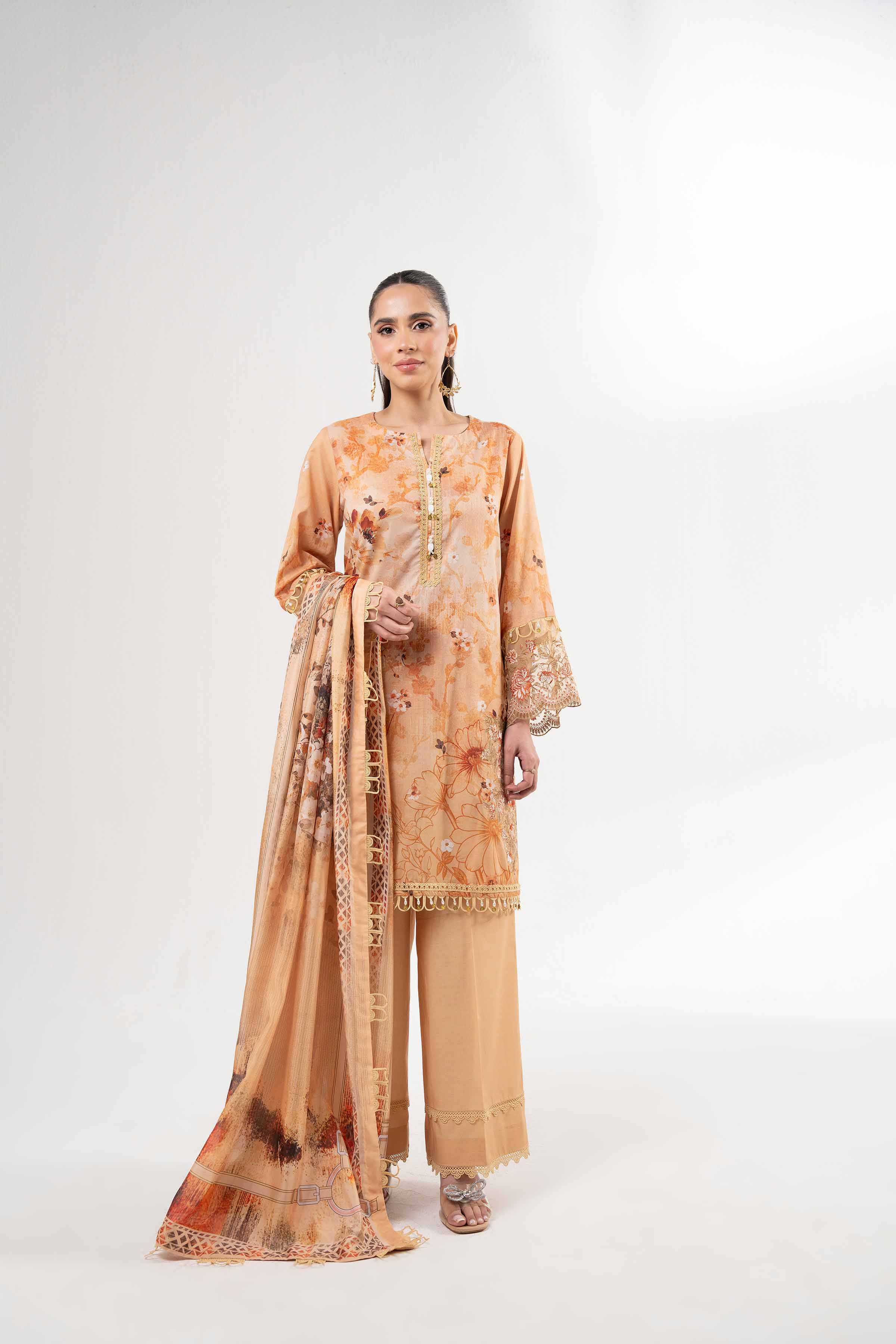 3 Piece - Digital Printed Suit - 42502140 for Women - Unstitched Collection | Nishat | Shop Online