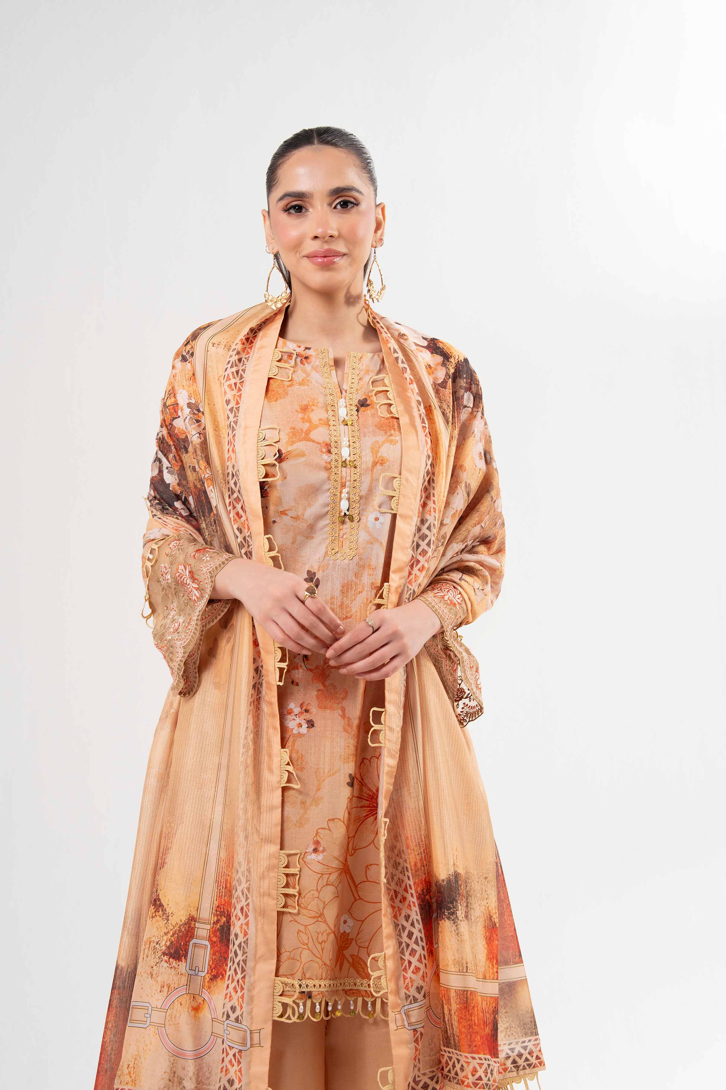 3 Piece - Digital Printed Suit - 42502140 for Women - Unstitched Collection | Nishat | Shop Online