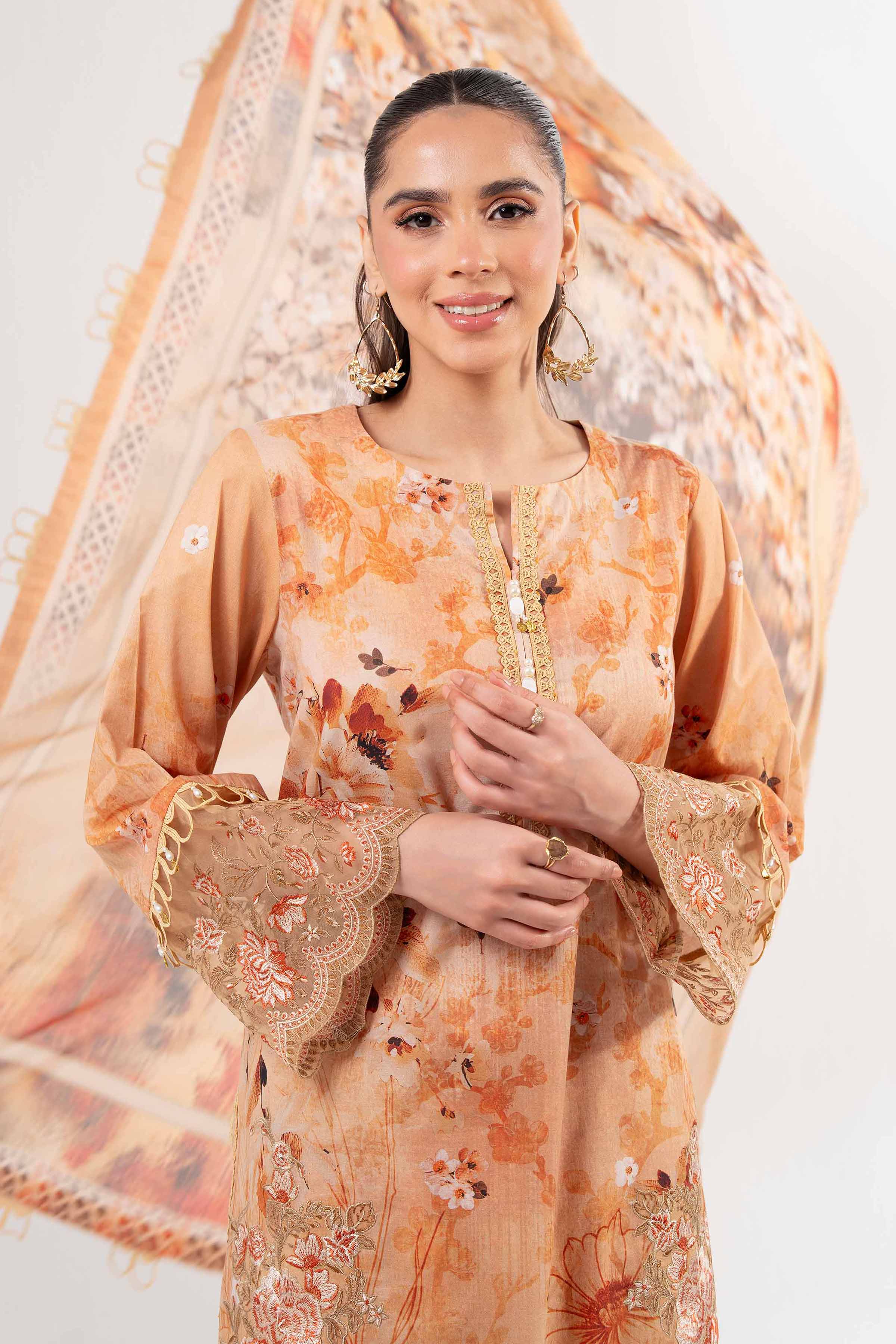 3 Piece - Digital Printed Suit - 42502140 for Women - Unstitched Collection | Nishat | Shop Online