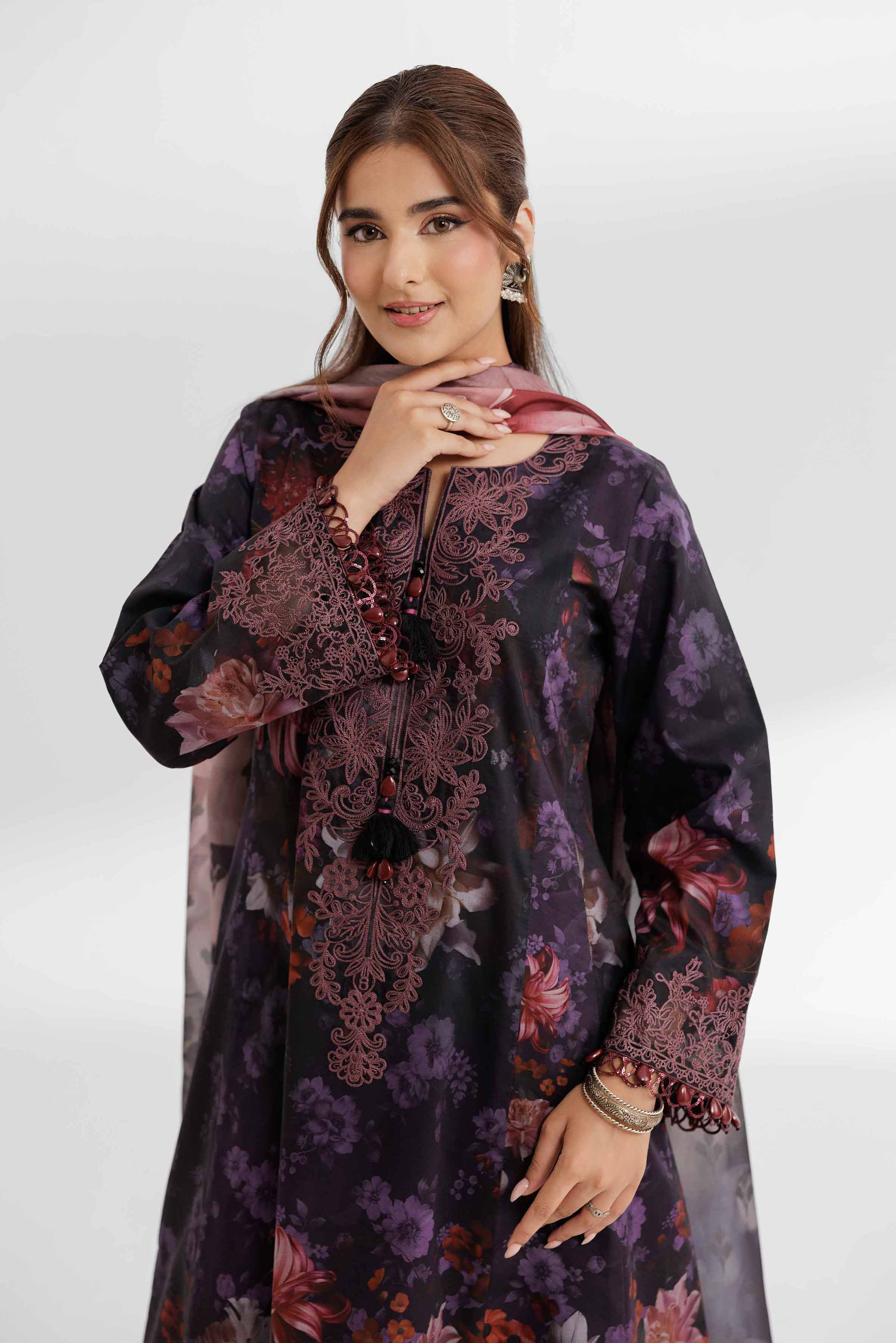 3 Piece - Digital Printed Suit - 42502141 for Women - Unstitched Collection | Nishat | Shop Online