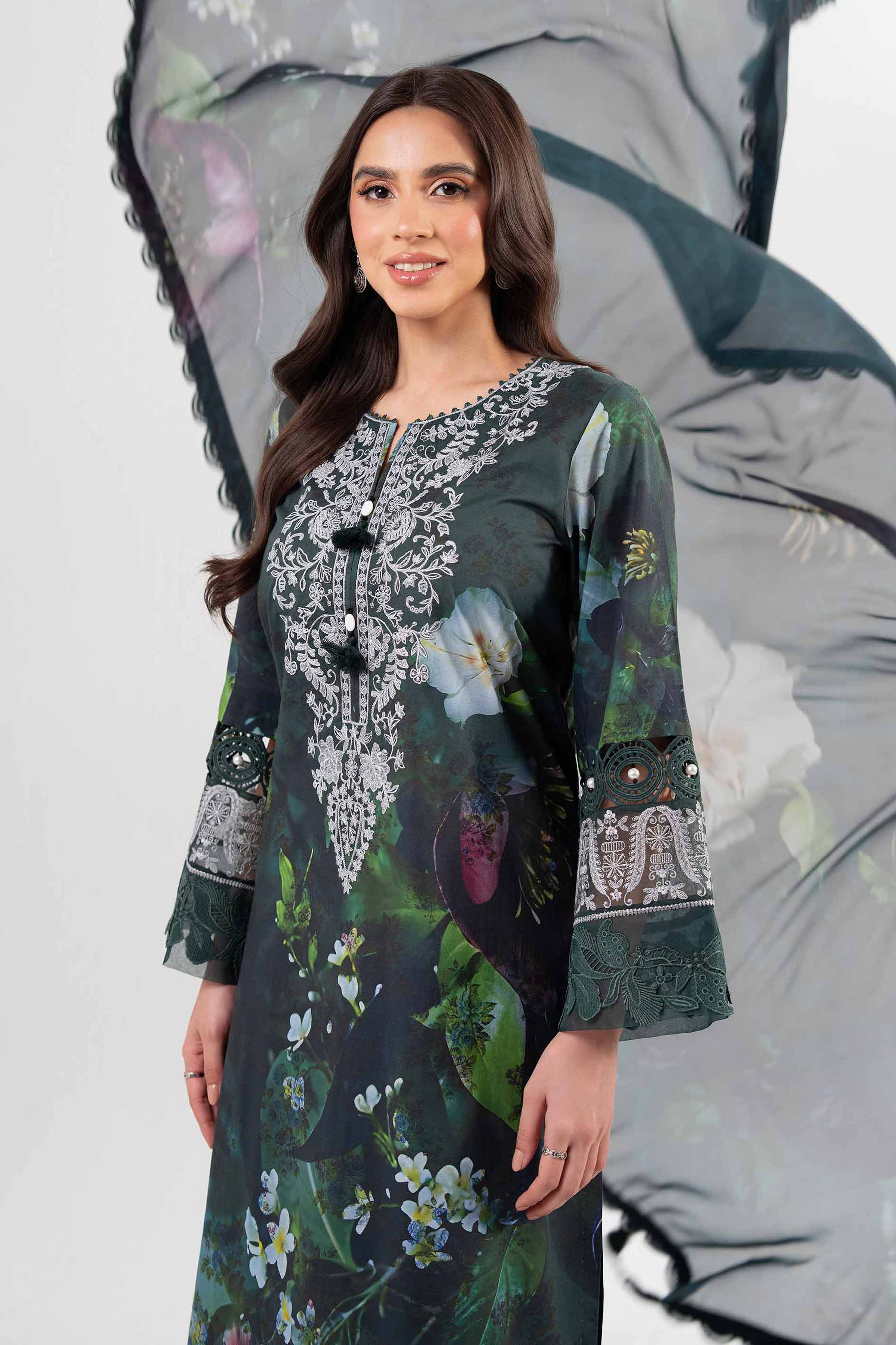 3 Piece - Digital Printed Suit - 42502142 for Women - Unstitched Collection | Nishat | Shop Online