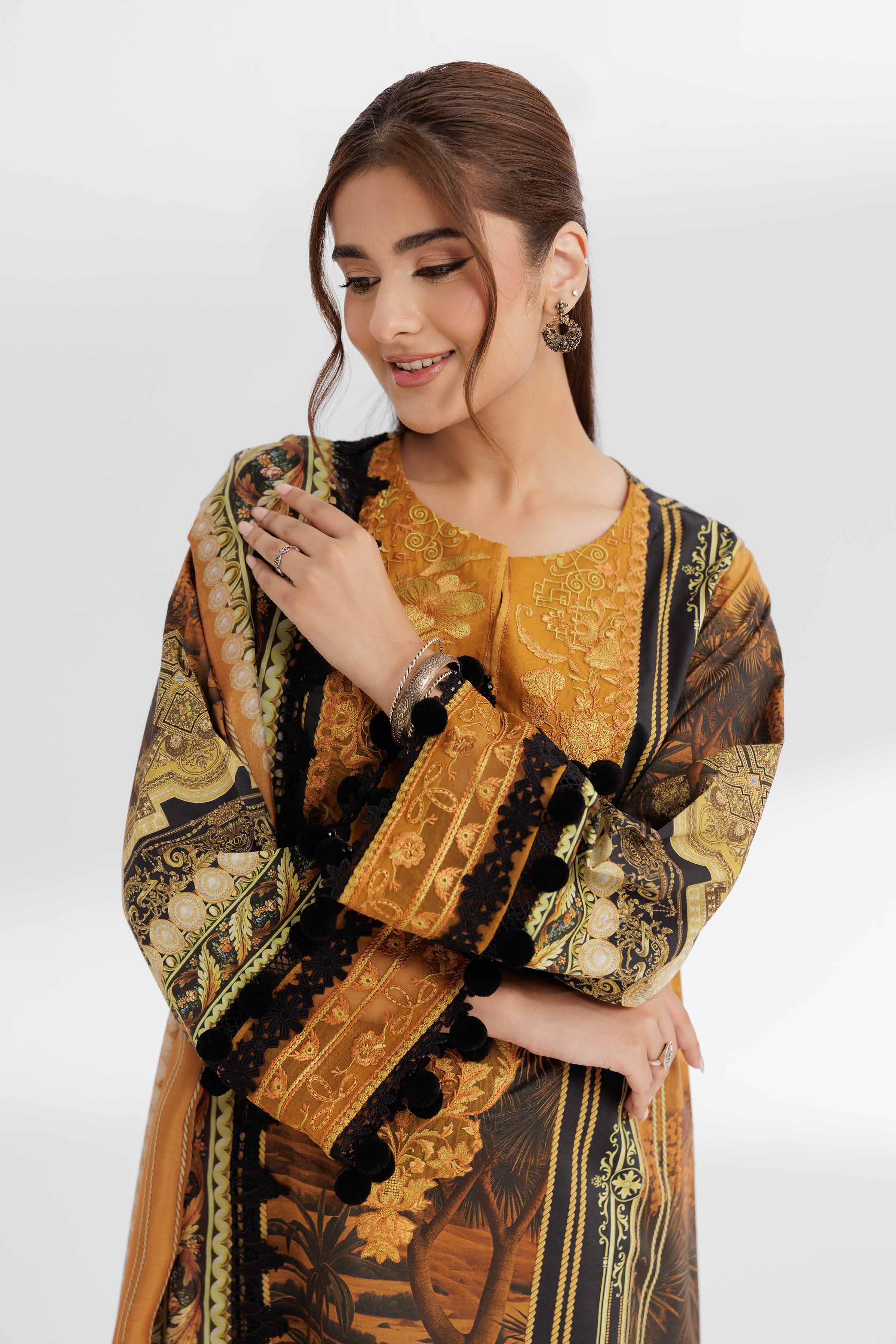 3 Piece - Digital Printed Suit - 42502143 for Women - Unstitched Collection | Nishat | Shop Online