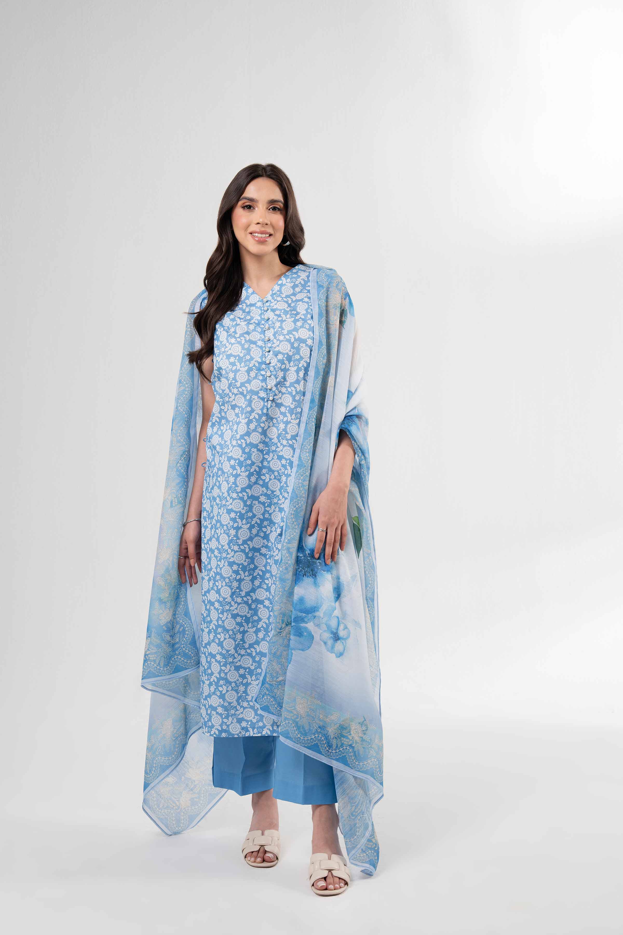 3 Piece - Digital Printed Suit - 42502144 for Women - Unstitched Collection | Nishat | Shop Online