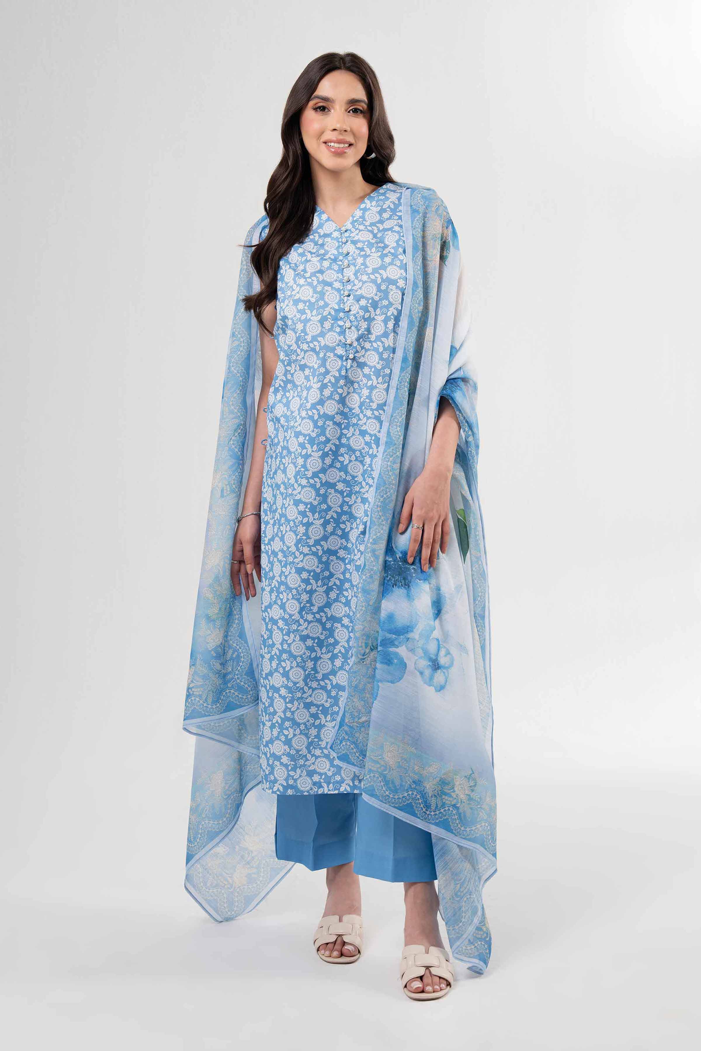 3 Piece - Digital Printed Suit - 42502144 for Women - Unstitched Collection | Nishat | Shop Online