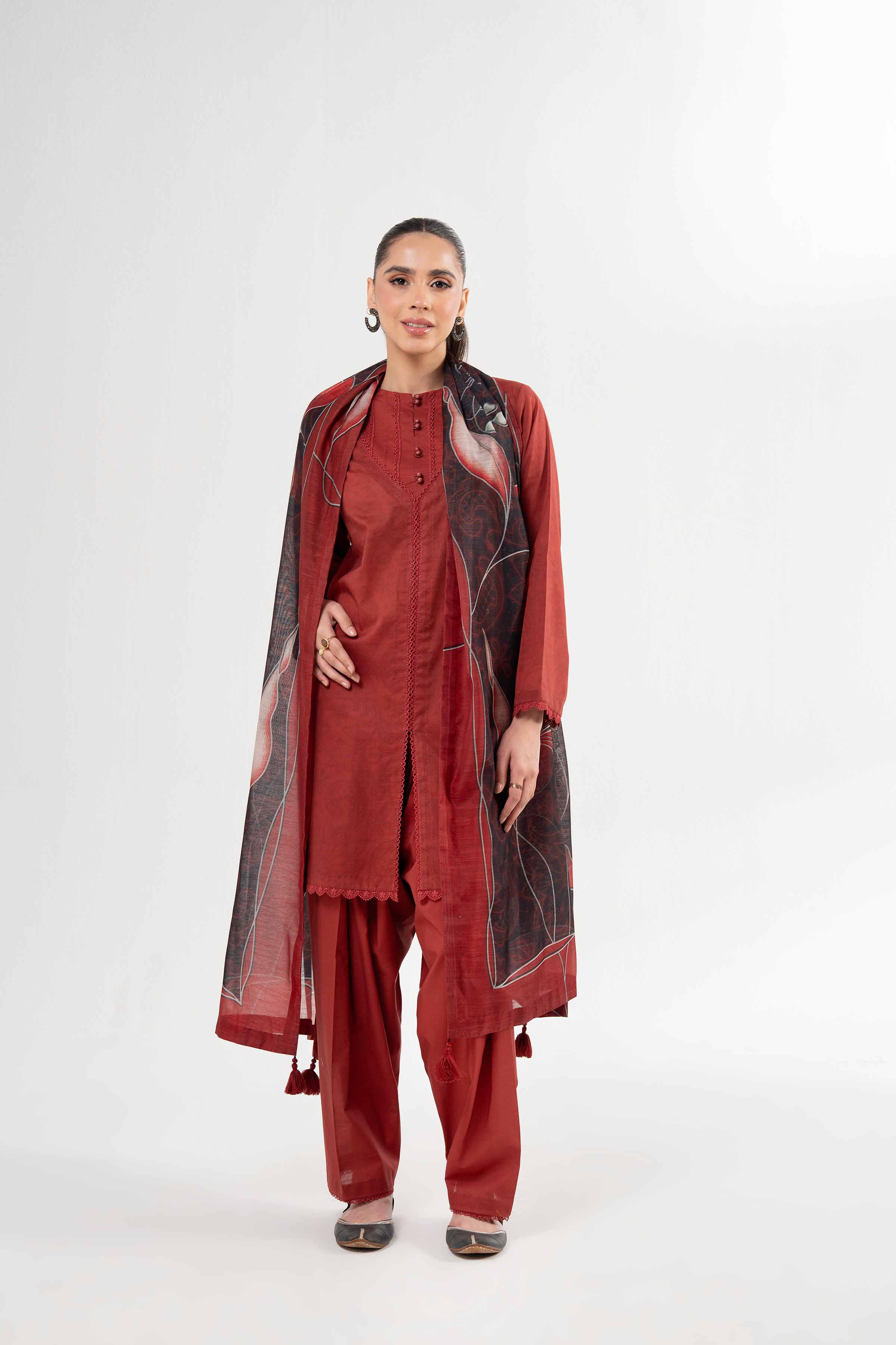 3 Piece - Digital Printed Suit - 42502148 for Women - Unstitched Collection | Nishat | Shop Online