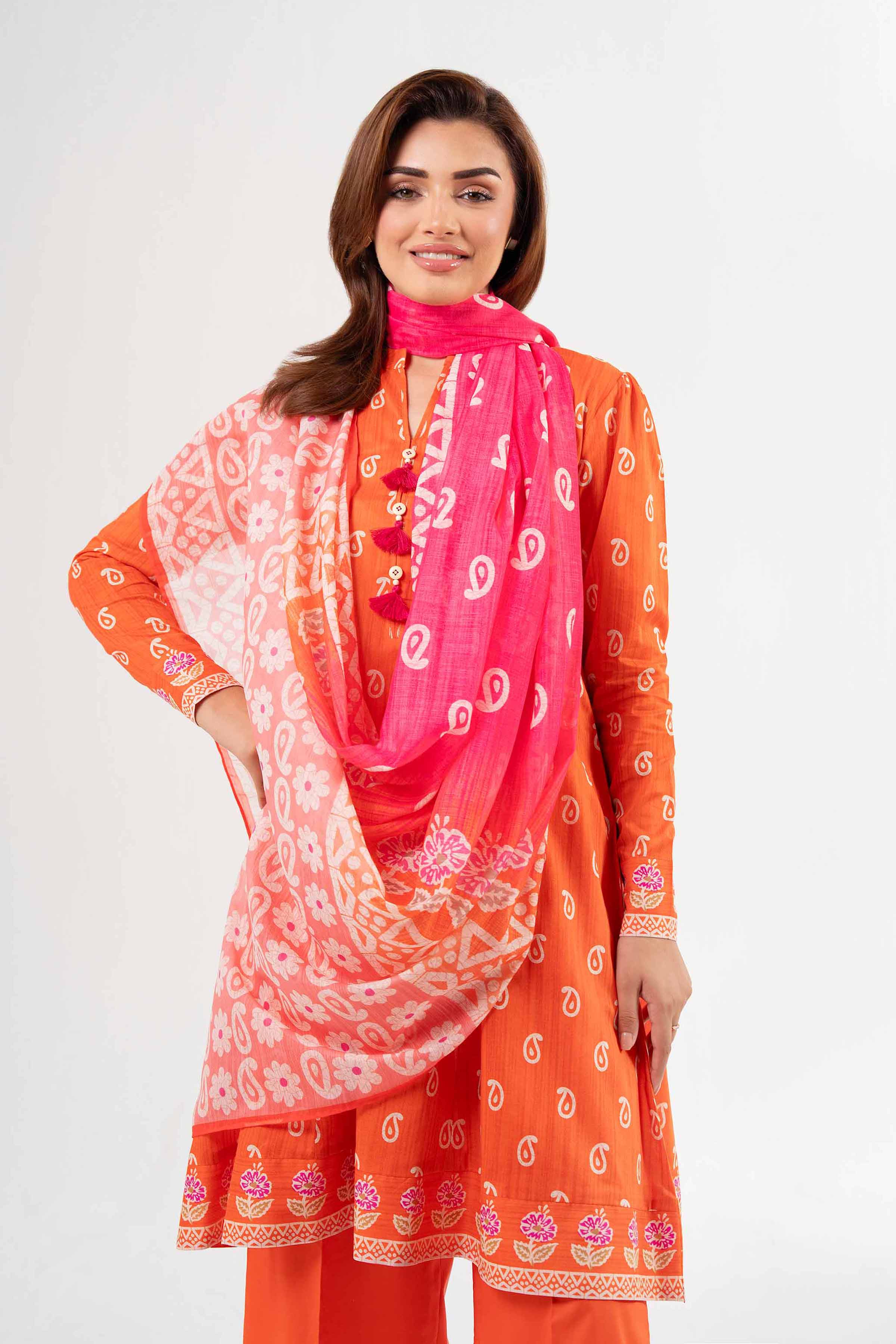 3 Piece - Digital Printed Suit - 42502149 for Women - Unstitched Collection | Nishat | Shop Online