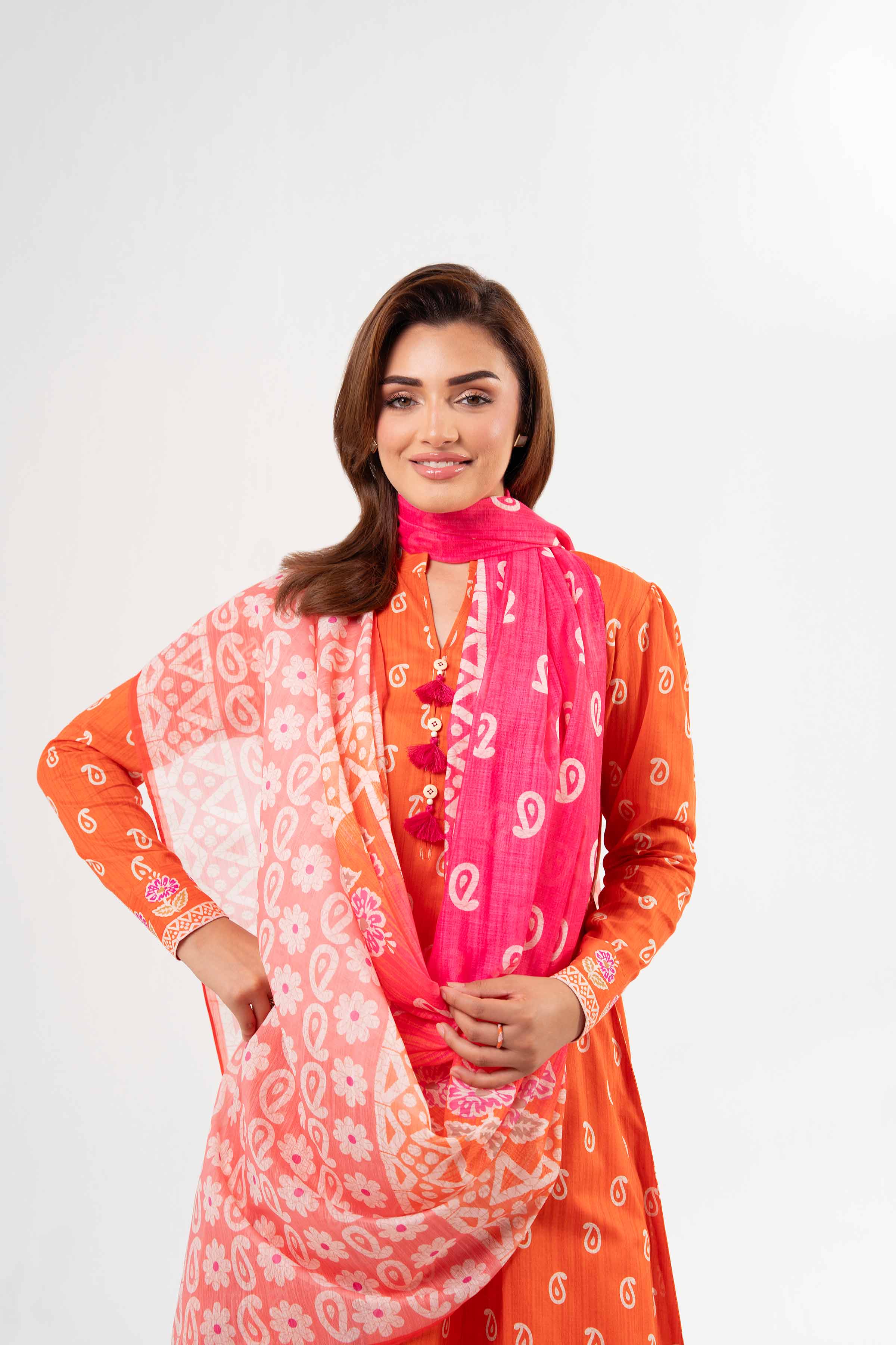 3 Piece - Digital Printed Suit - 42502149 for Women - Unstitched Collection | Nishat | Shop Online