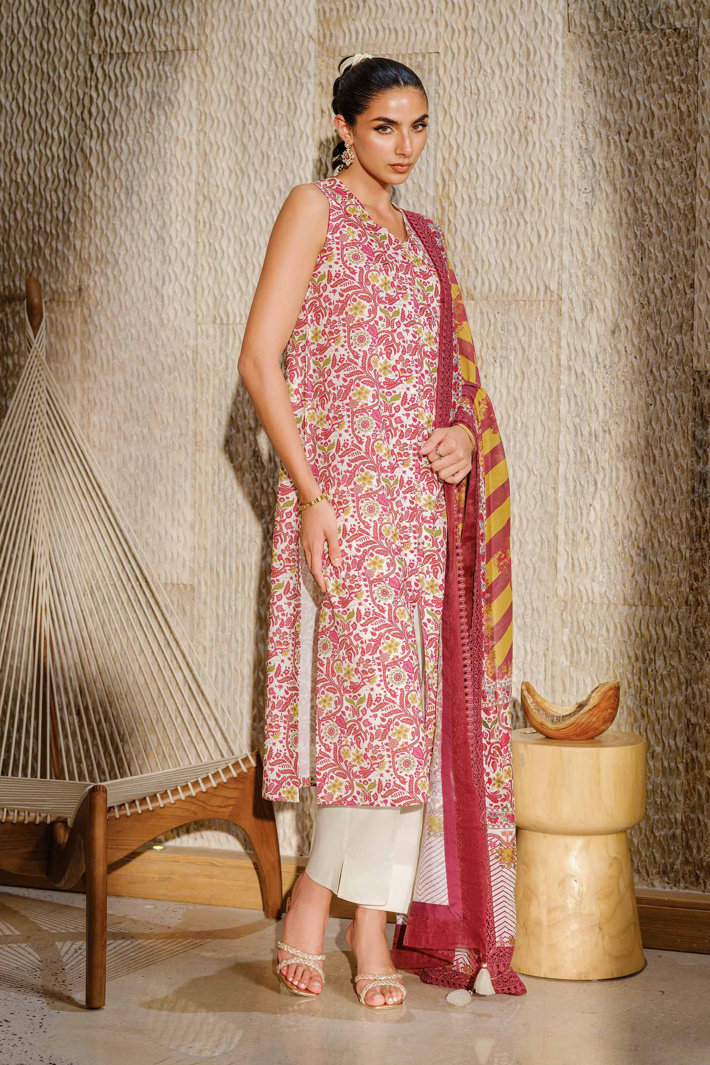 3 Piece - Digital Printed Suit - 42502152