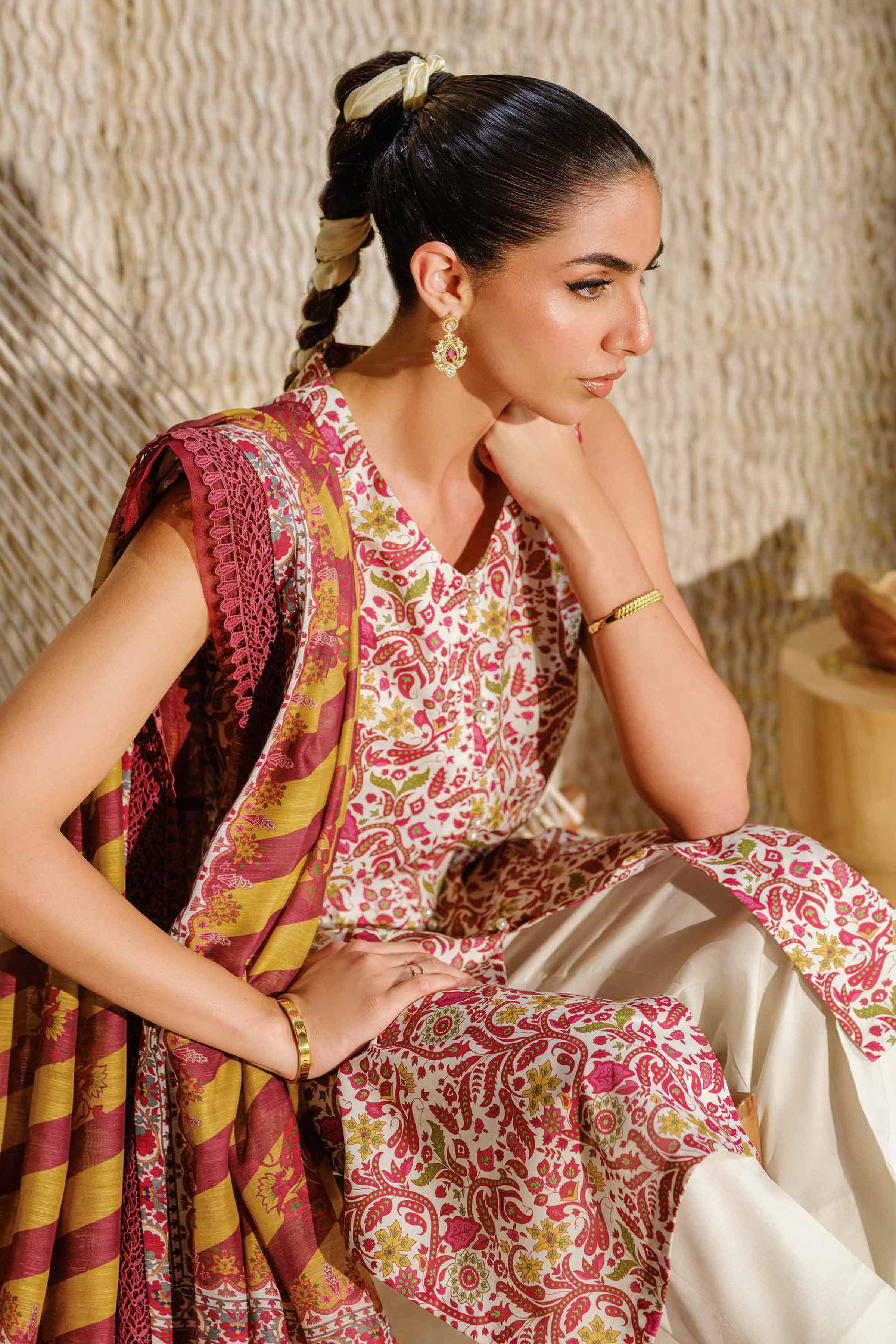 3 Piece - Digital Printed Suit - 42502152