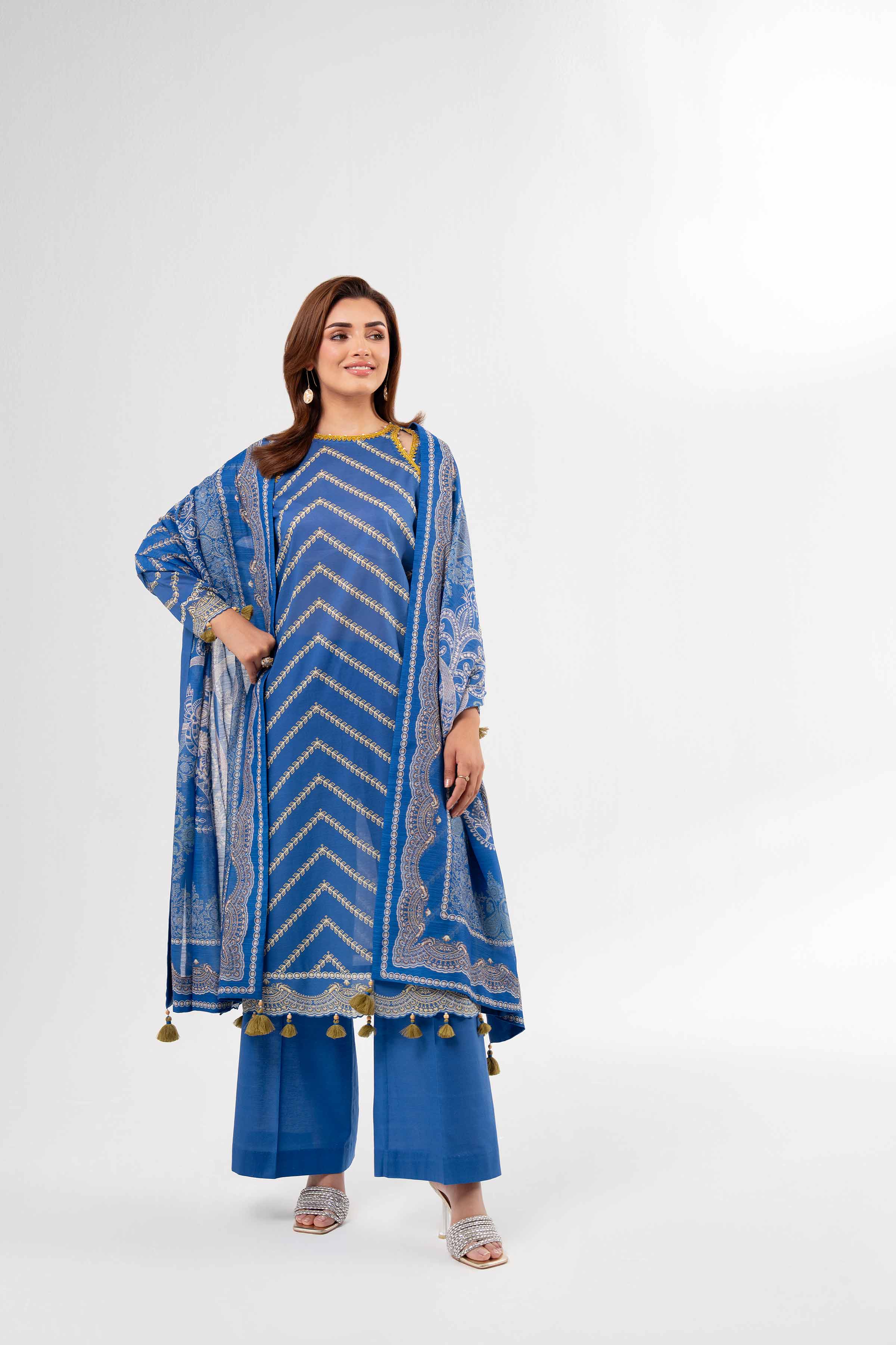 3 Piece - Digital Printed Suit - 42502153 for Women - Unstitched Collection | Nishat | Shop Online