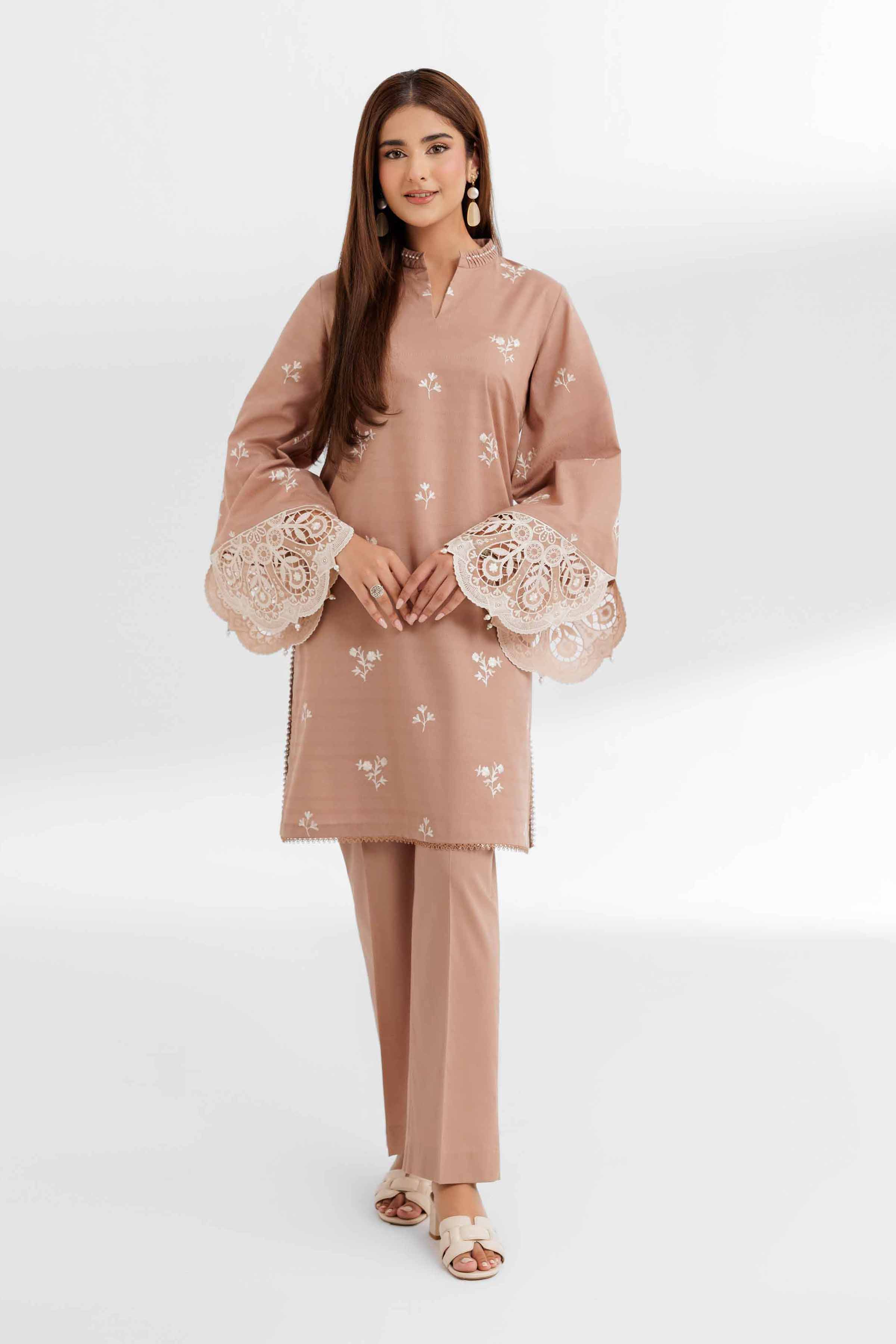 2 Piece - Dyed Embroidered Suit - 42502154 for Women - Unstitched Collection | Nishat | Shop Online