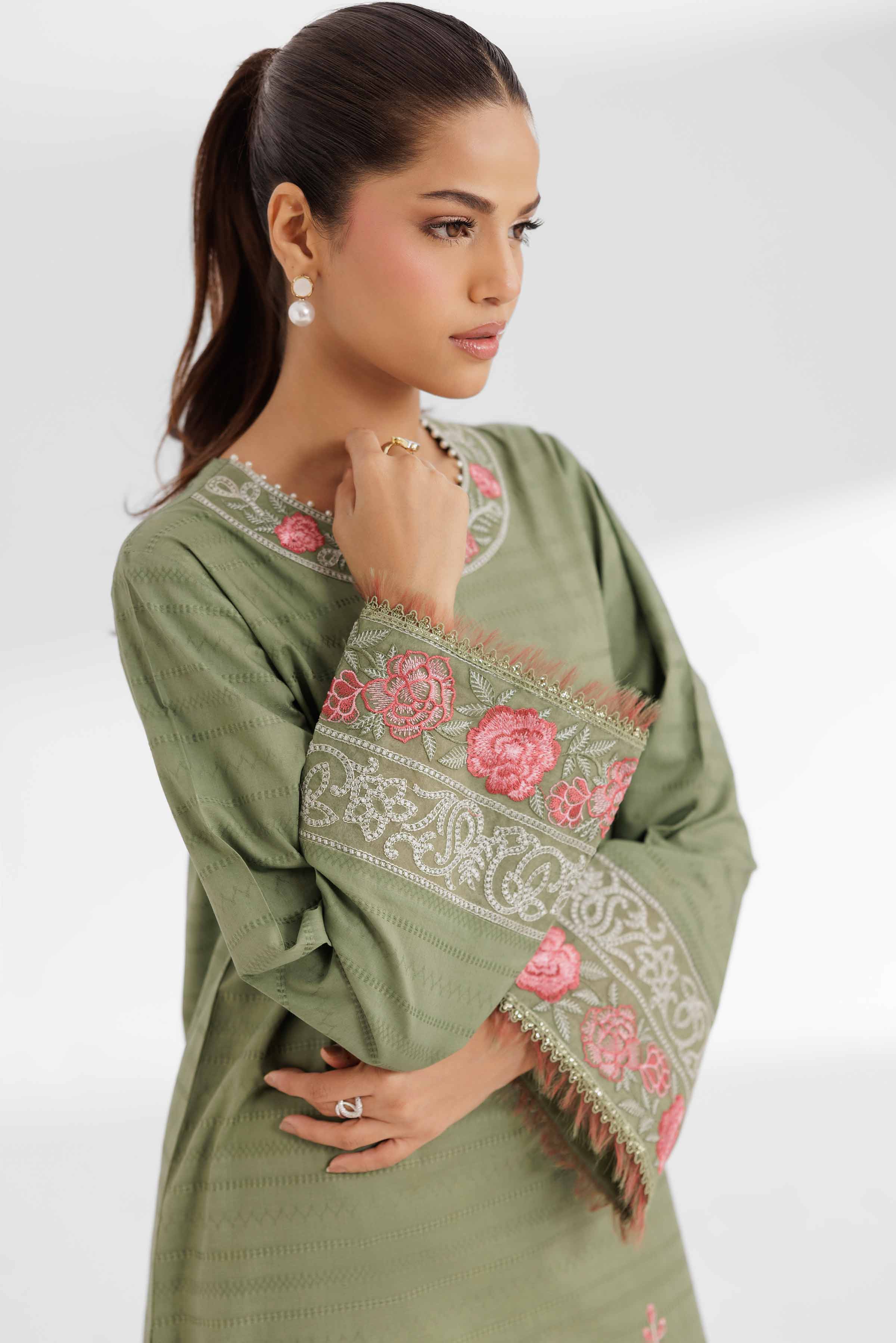 2 Piece - Dyed Embroidered Suit - 42502155 for Women - Unstitched Collection | Nishat | Shop Online