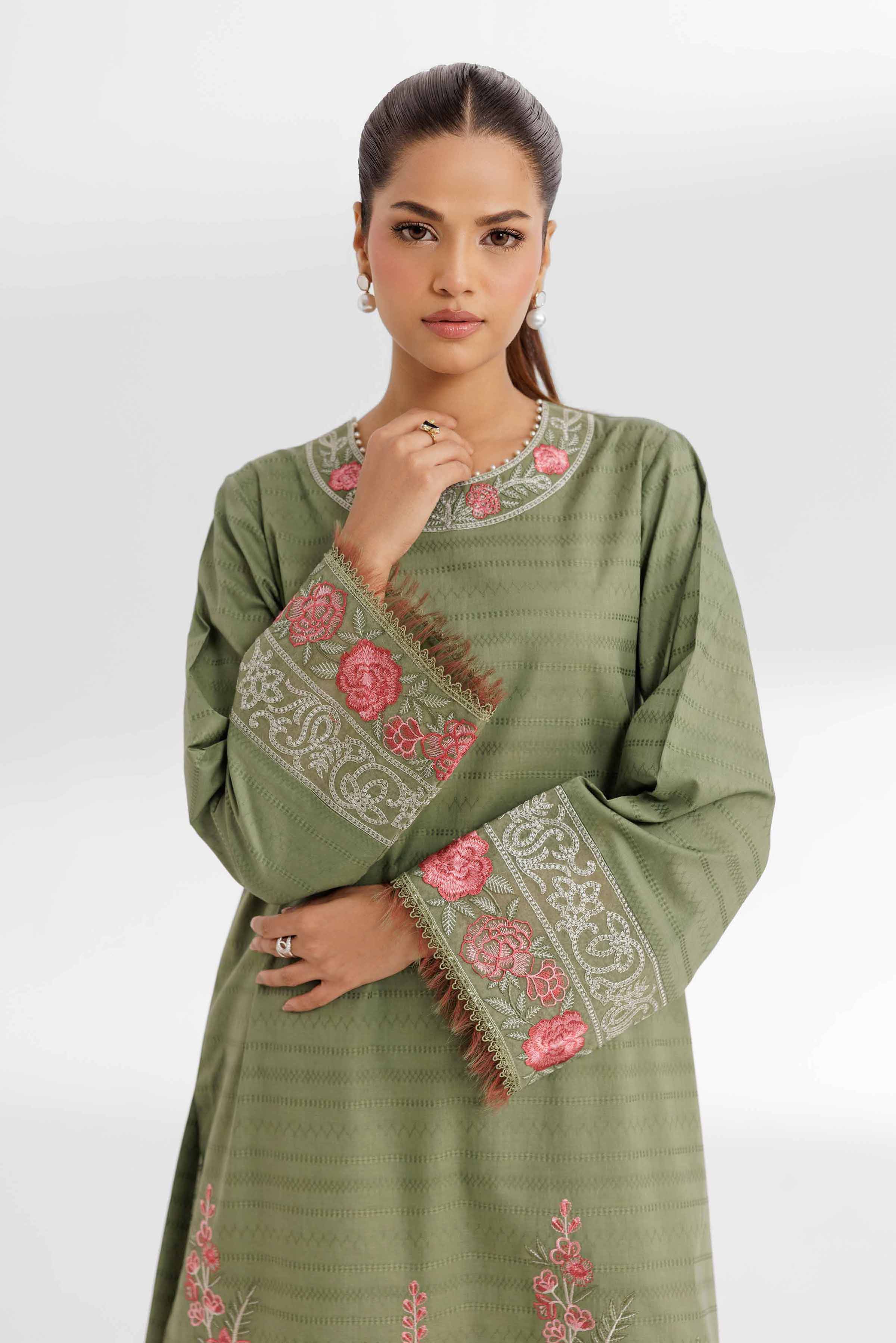 2 Piece - Dyed Embroidered Suit - 42502155 for Women - Unstitched Collection | Nishat | Shop Online