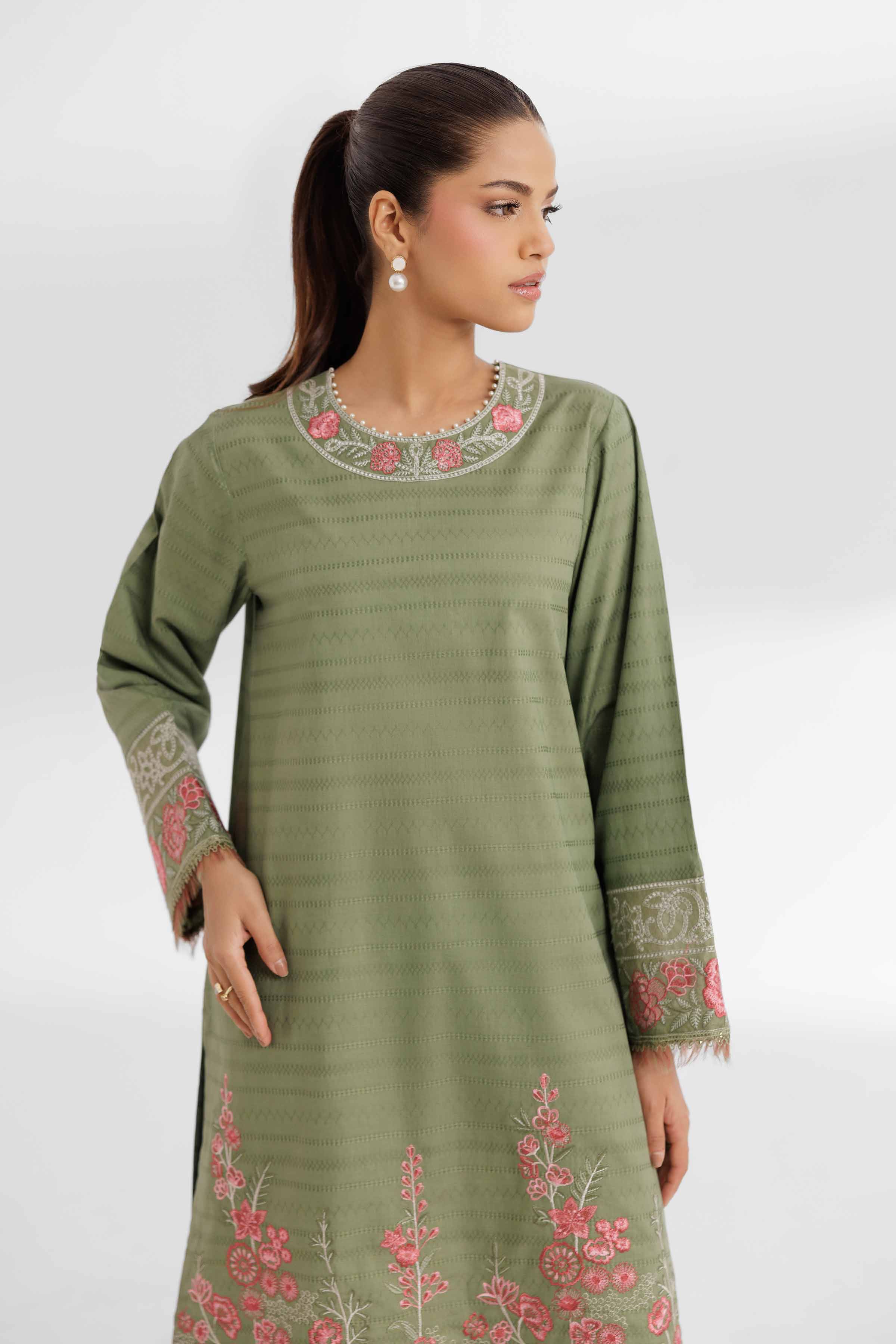 2 Piece - Dyed Embroidered Suit - 42502155 for Women - Unstitched Collection | Nishat | Shop Online