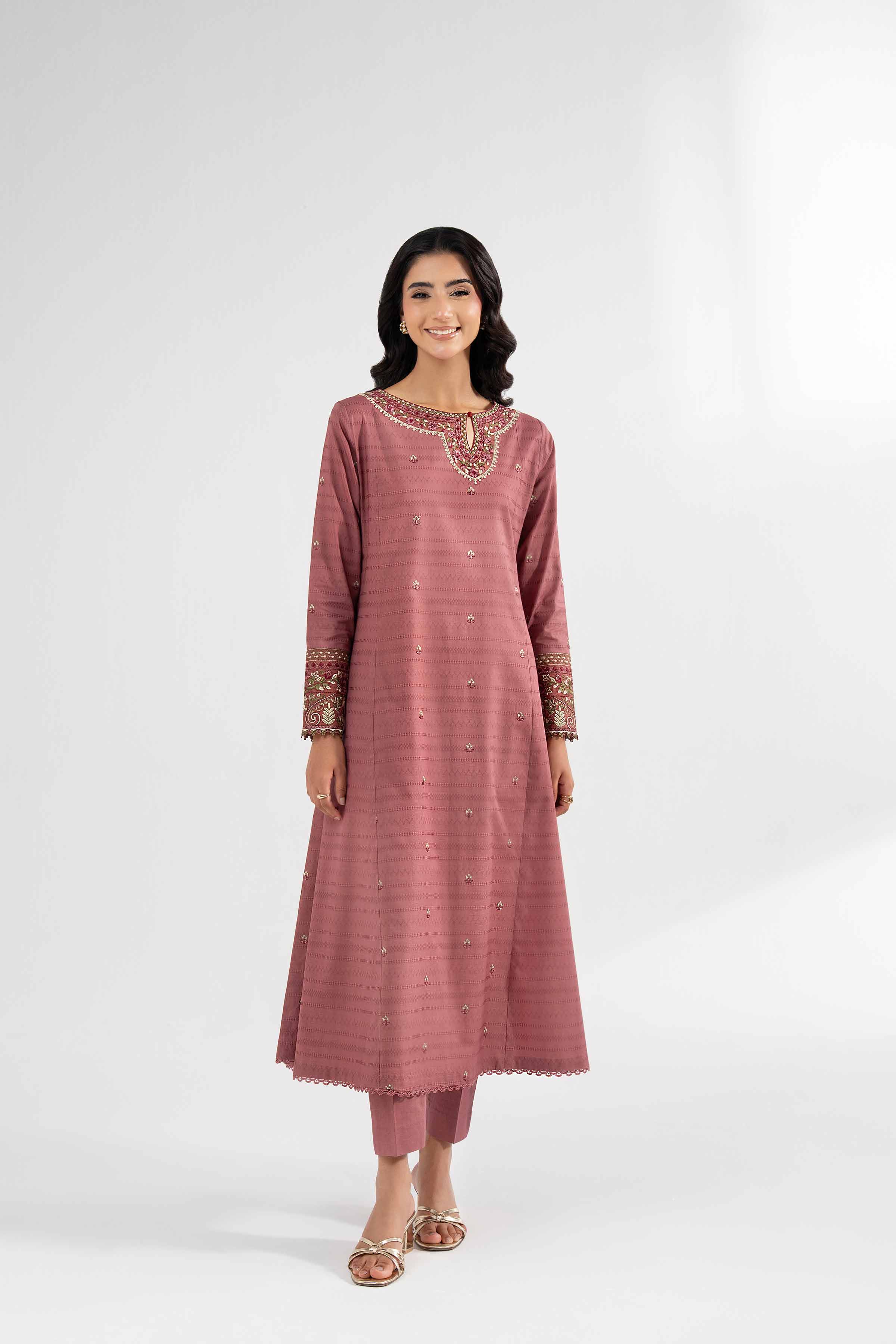 2 Piece - Dyed Embroidered Suit - 42502156 for Women - Unstitched Collection | Nishat | Shop Online